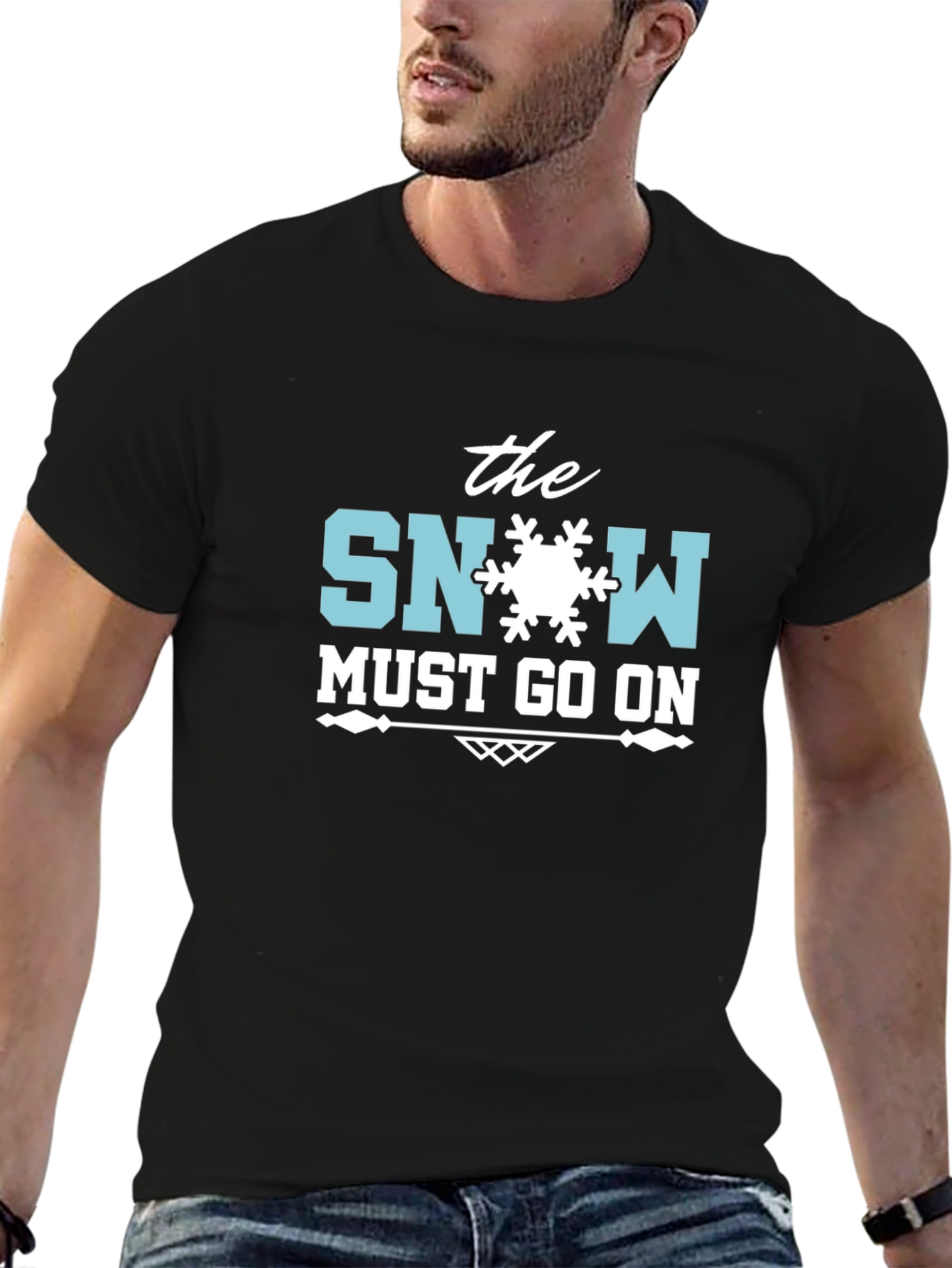 The Snow Must Go On Black T-Shirt