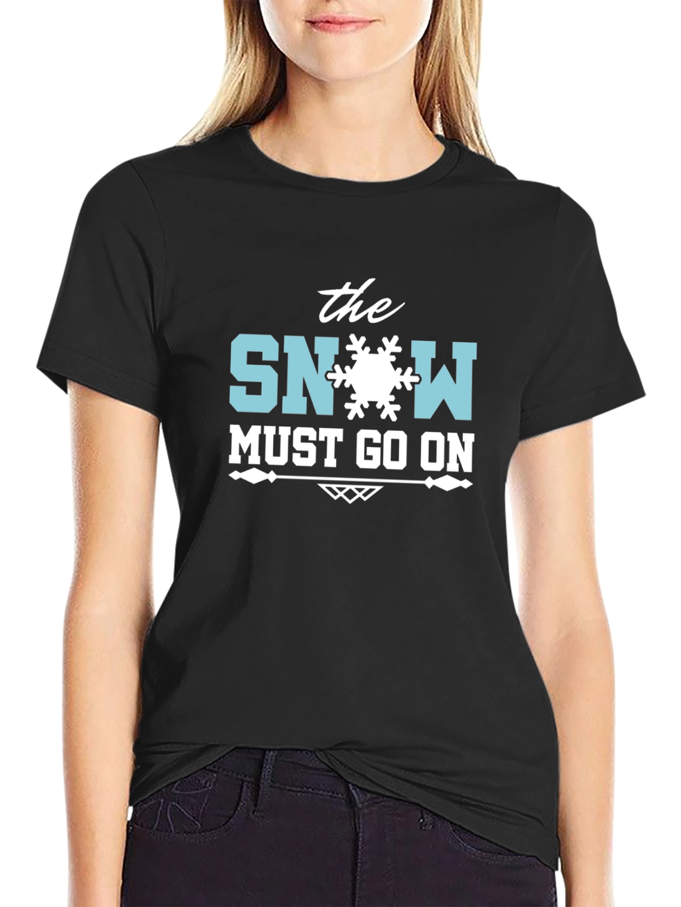 The Snow Must Go On Black T-Shirt