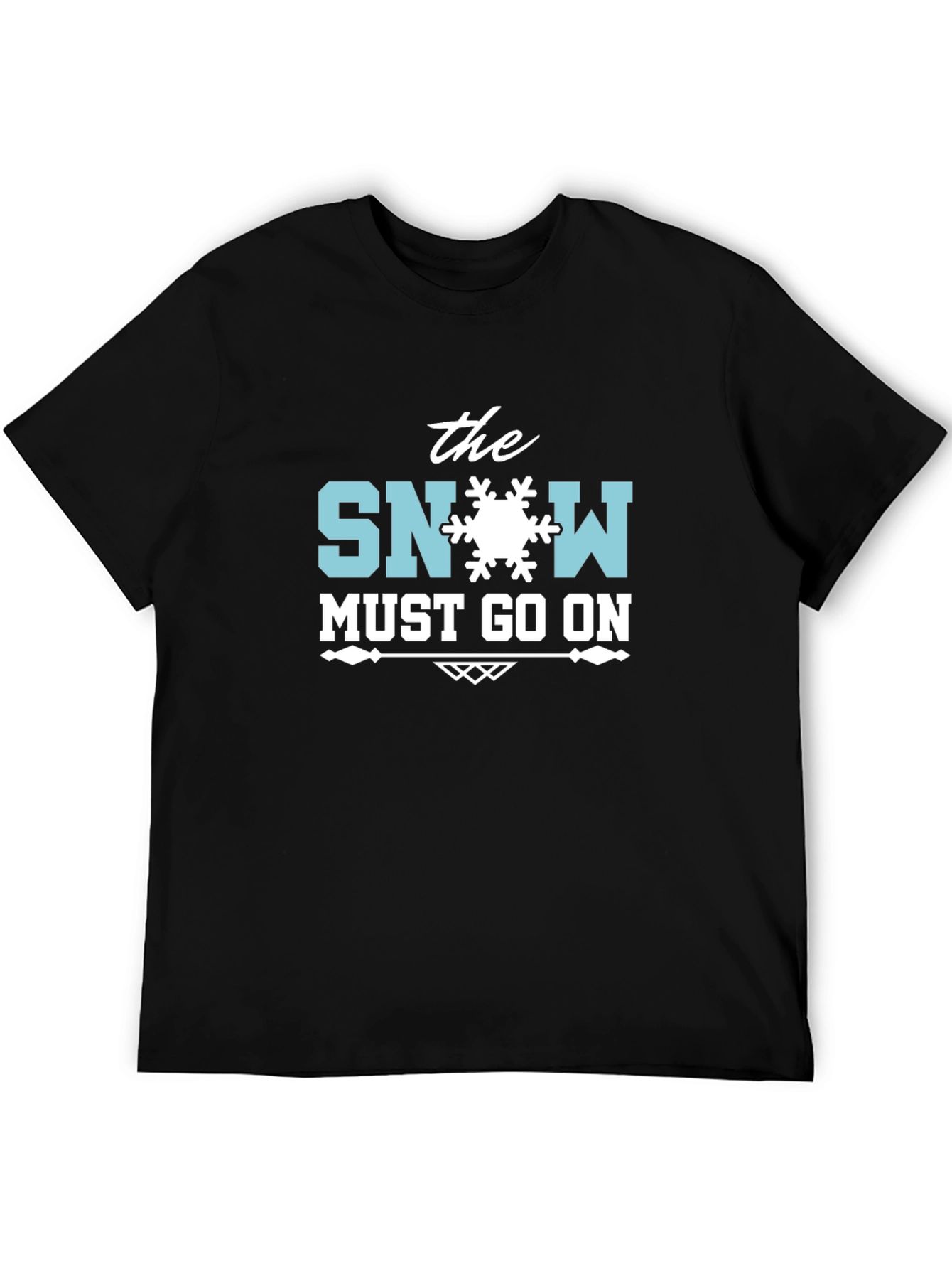 The Snow Must Go On Black T-Shirt