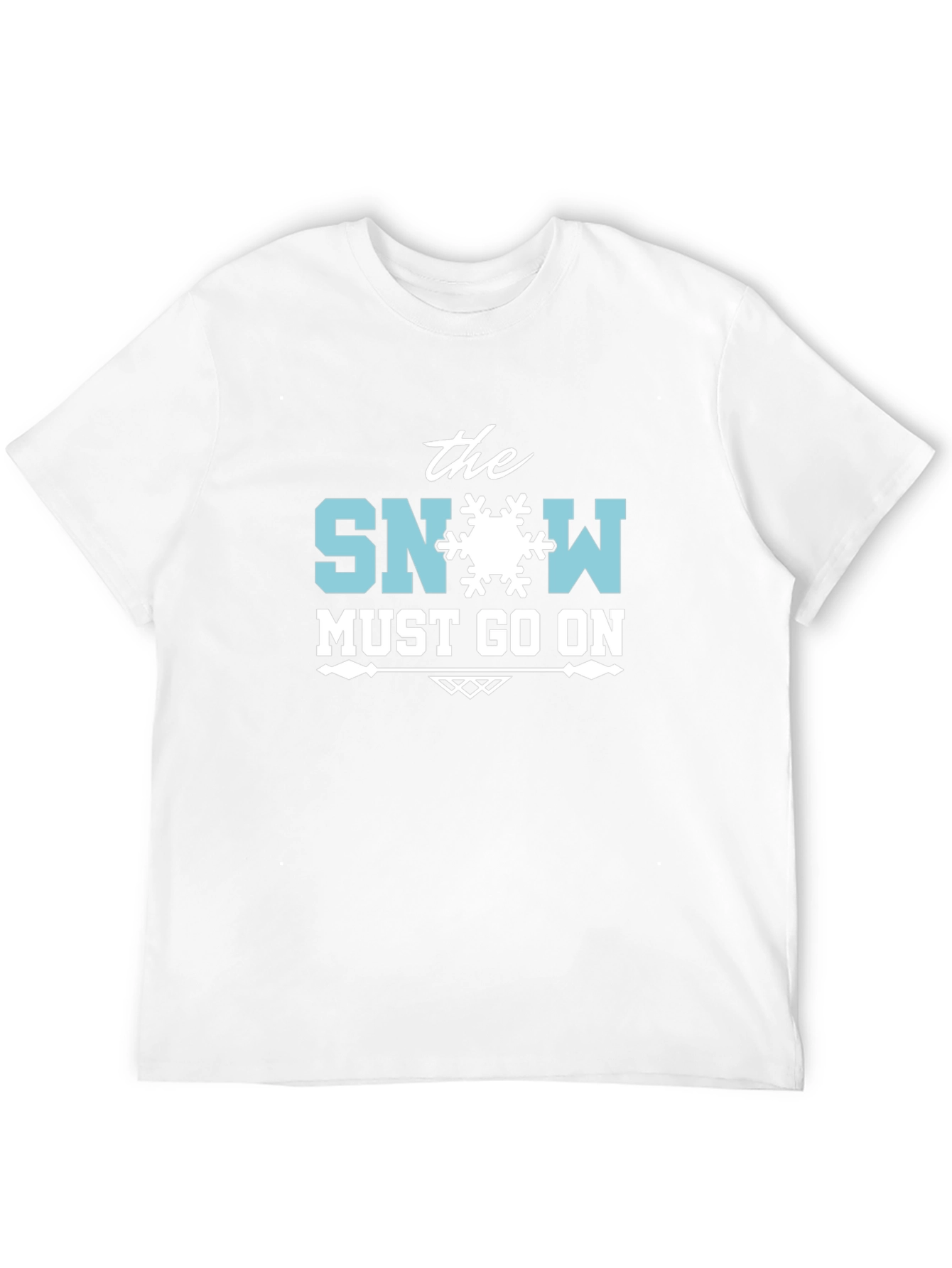The Snow Must Go On Black T-Shirt