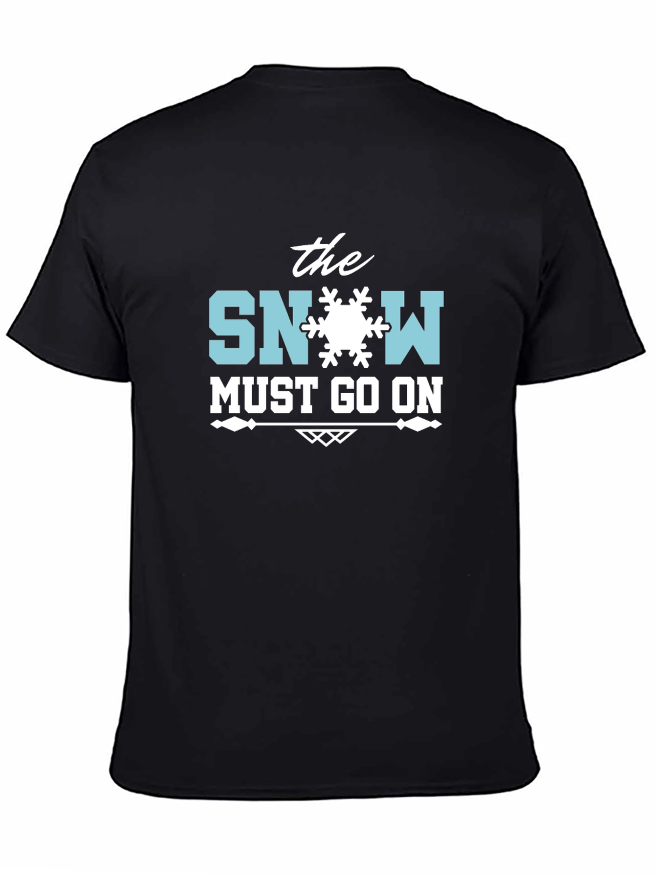 The Snow Must Go On Black T-Shirt