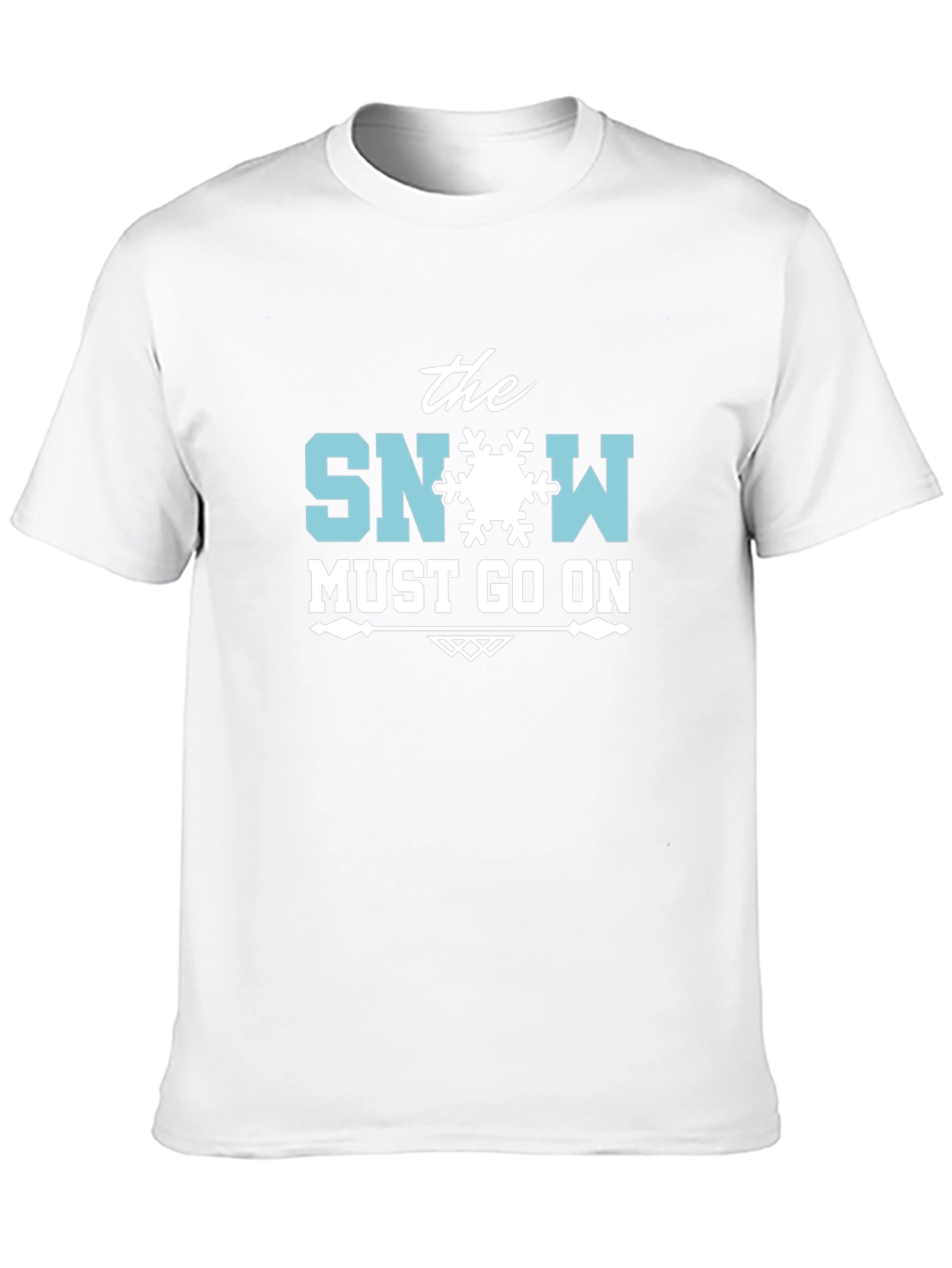 The Snow Must Go On Black T-Shirt