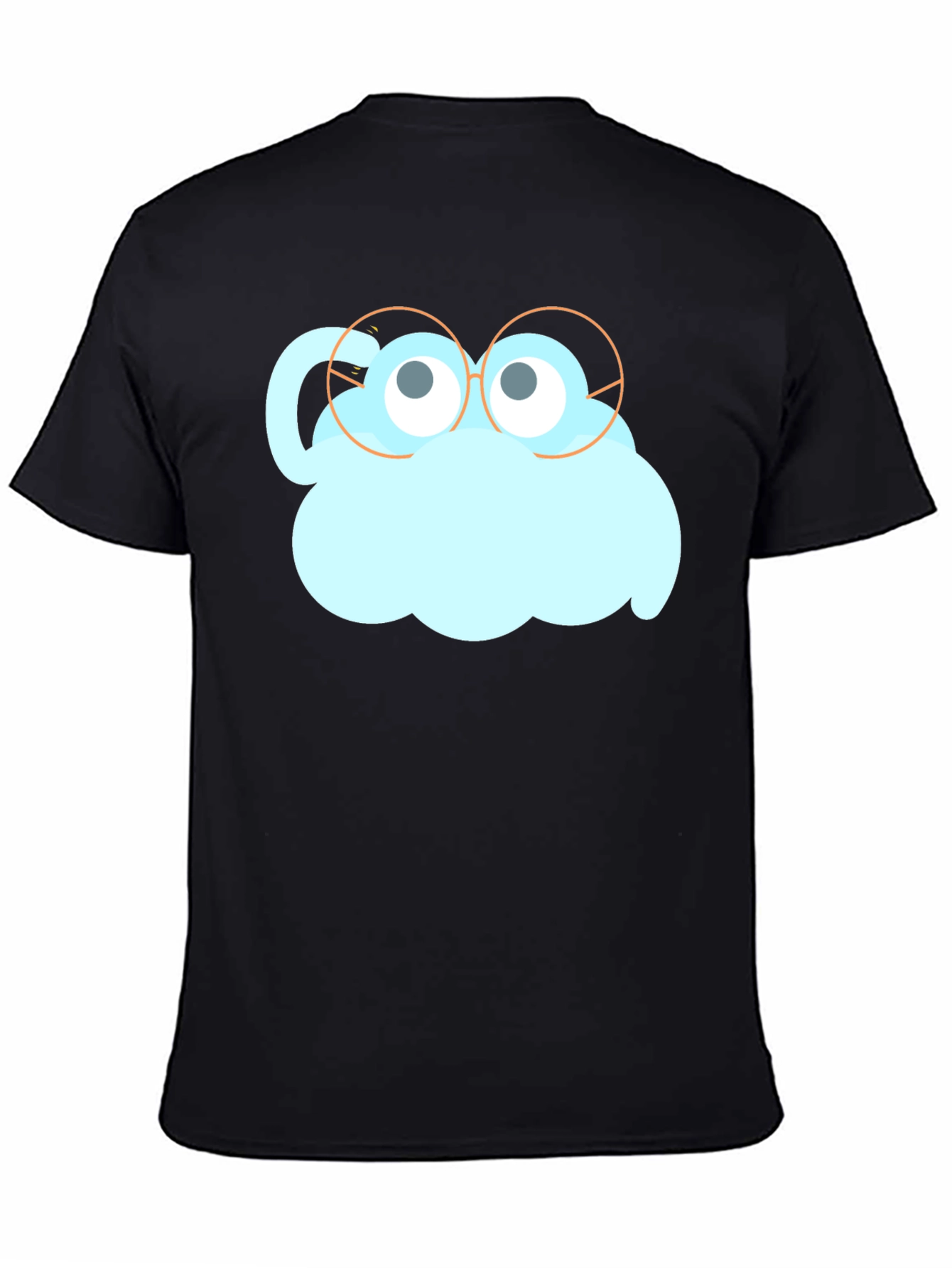 Funny Graphic T-Shirt - Cloud Design with Glasses