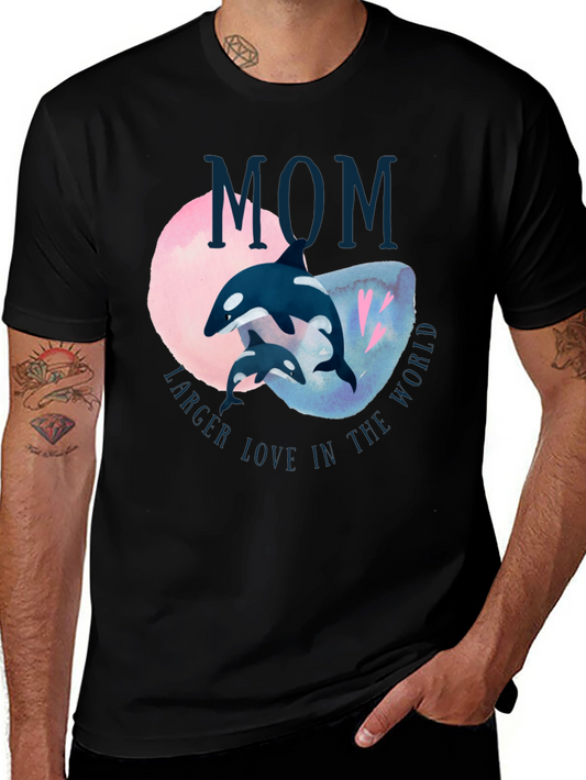Orca Mom T-Shirt - Largest Love in the World