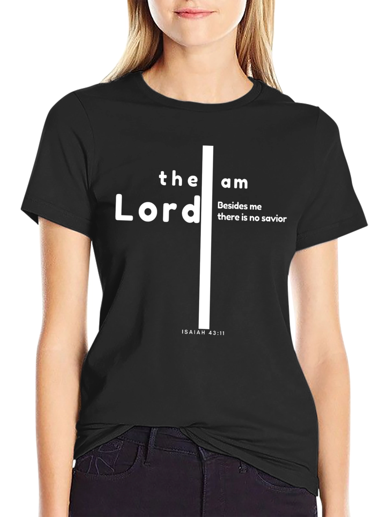 Faith-Inspired T-Shirt: Isaiah 43:11 Design