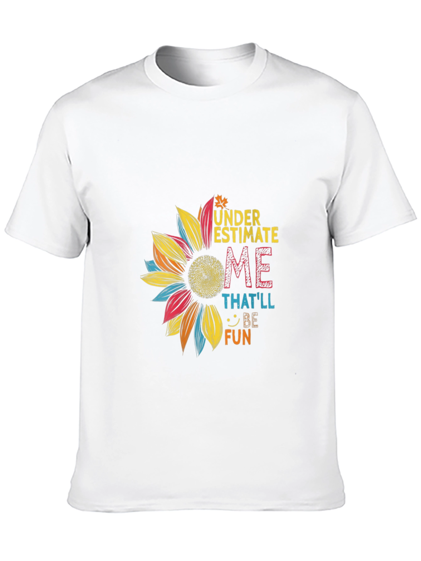 Underestimate Me Sunflower Graphic Tee