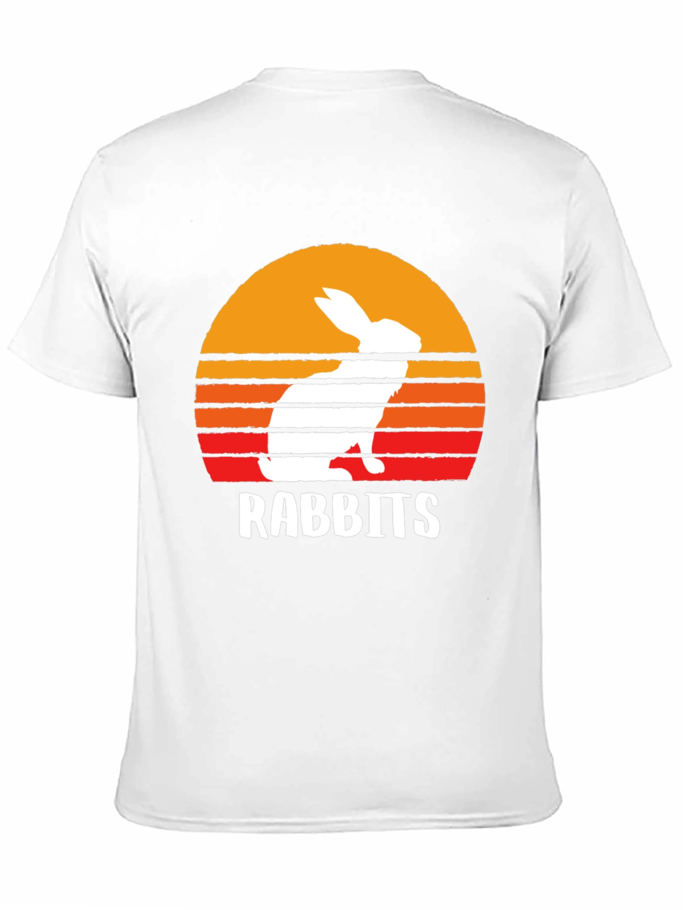 Retro Rabbits Sunset T-Shirt - Cute Animal Tee