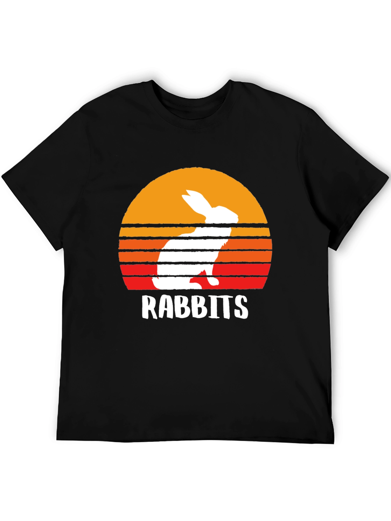 Retro Rabbits Sunset T-Shirt - Cute Animal Tee