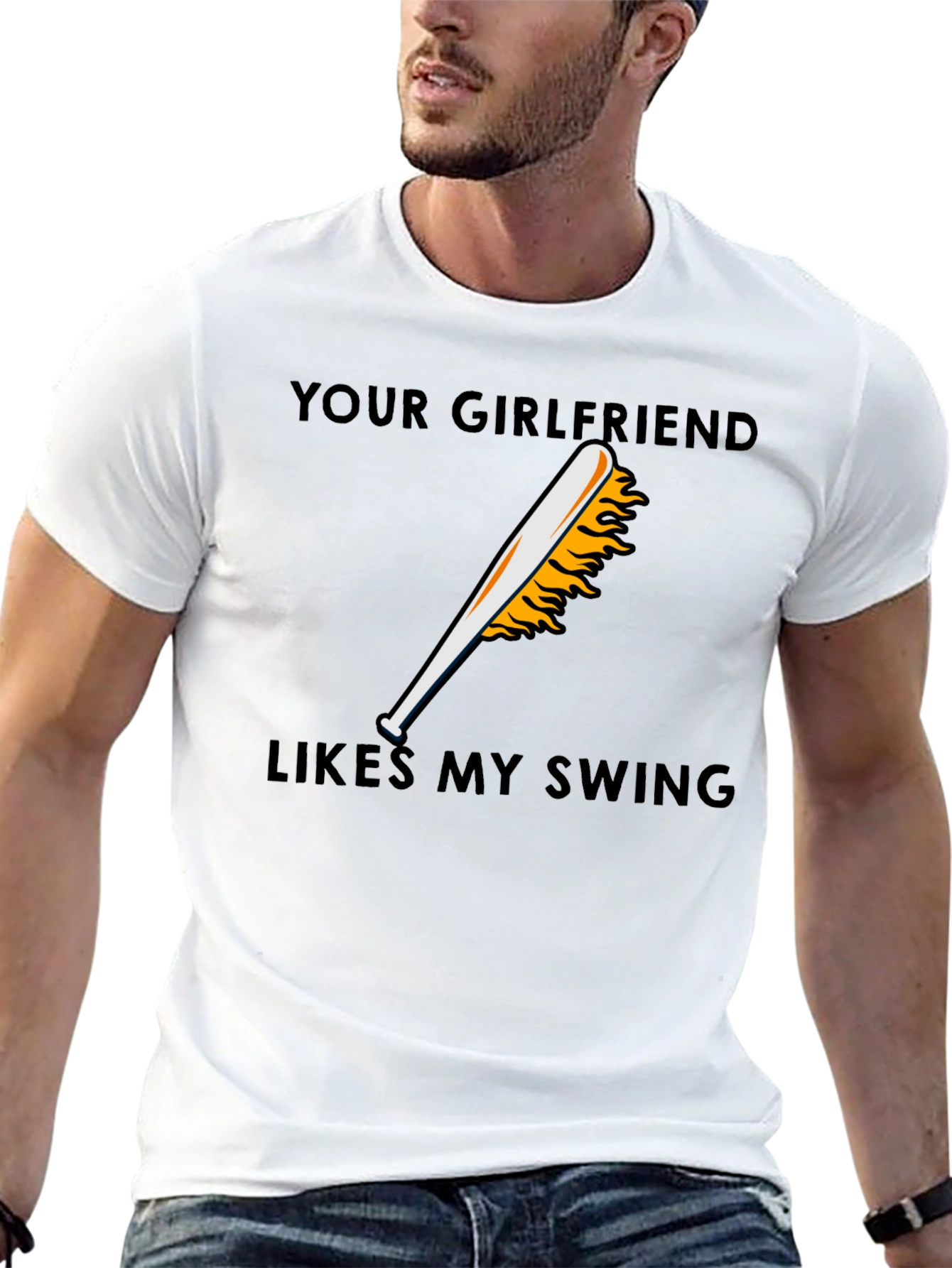 Your Girlfriend Likes My Swing Graphic T-Shirt