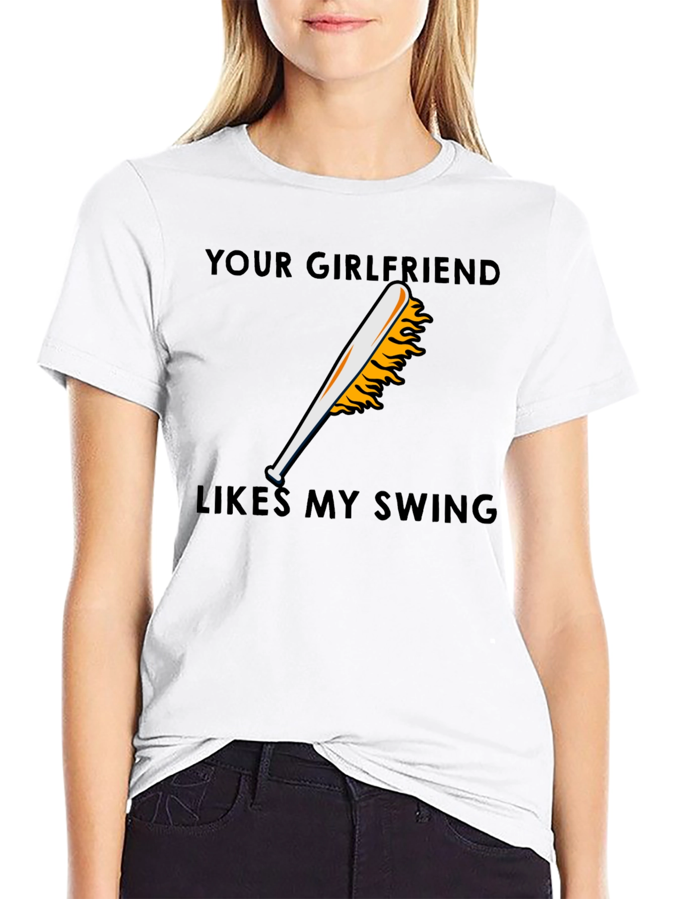 Your Girlfriend Likes My Swing Graphic T-Shirt