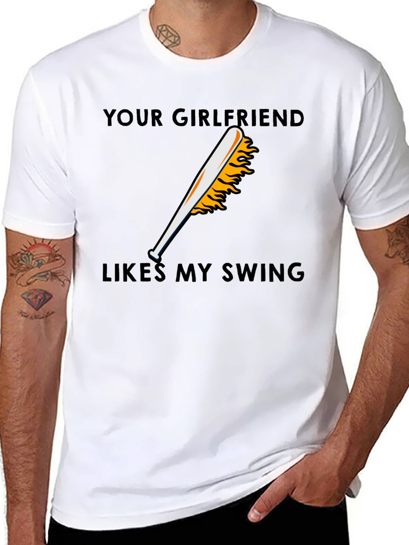 Your Girlfriend Likes My Swing Graphic T-Shirt