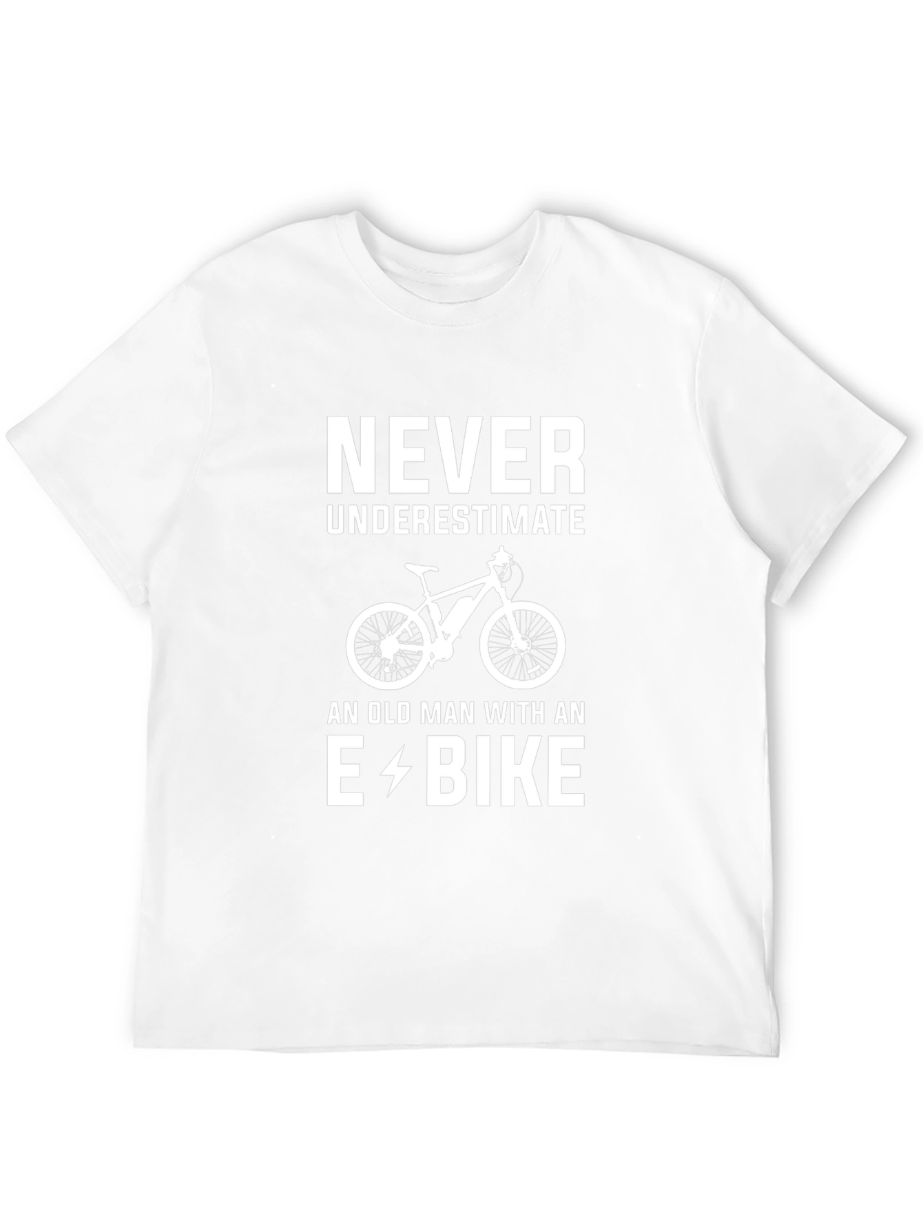 Never Underestimate E-Bike Old Man T-Shirt