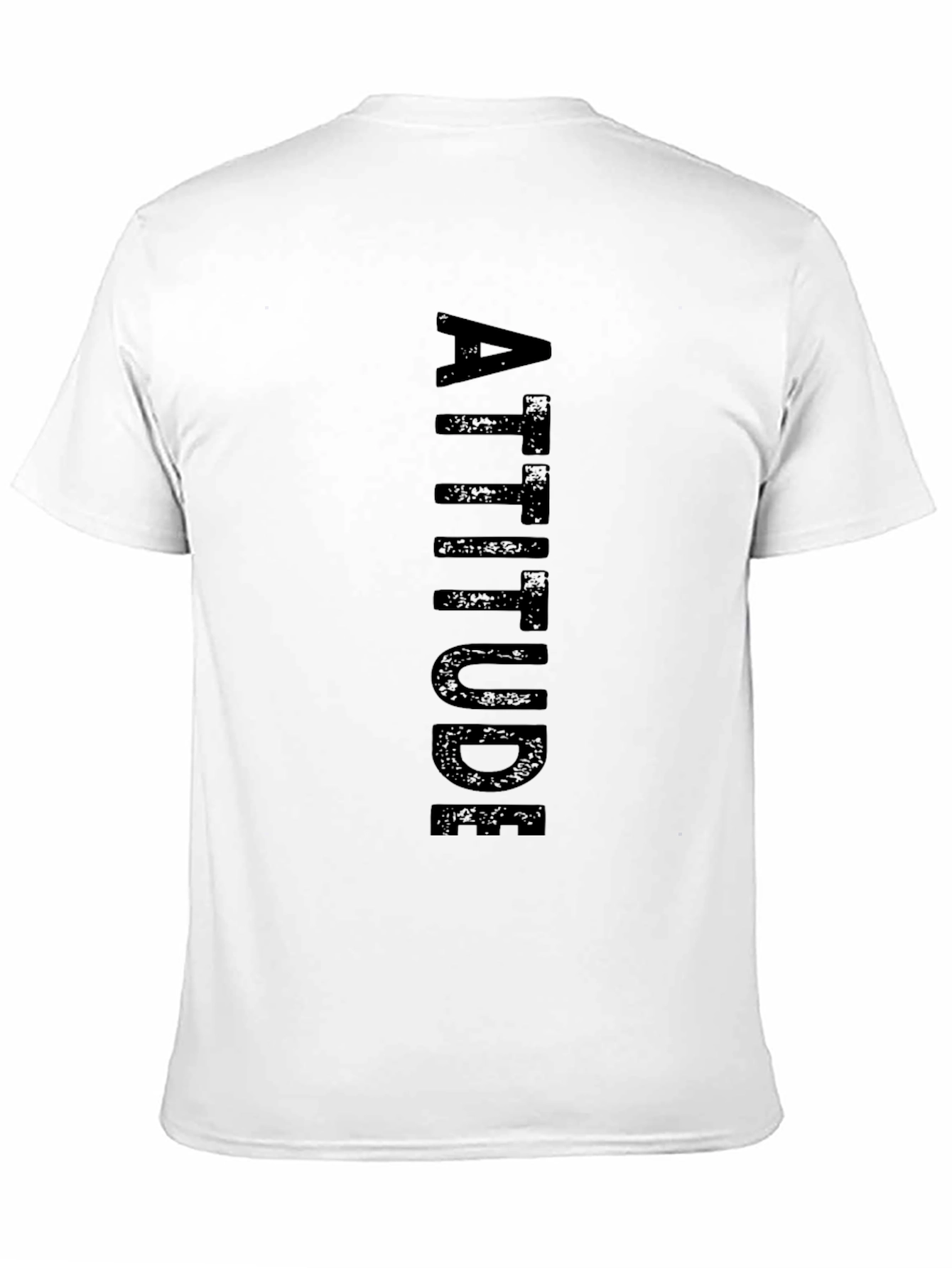 Attitude Black T-Shirt for Men