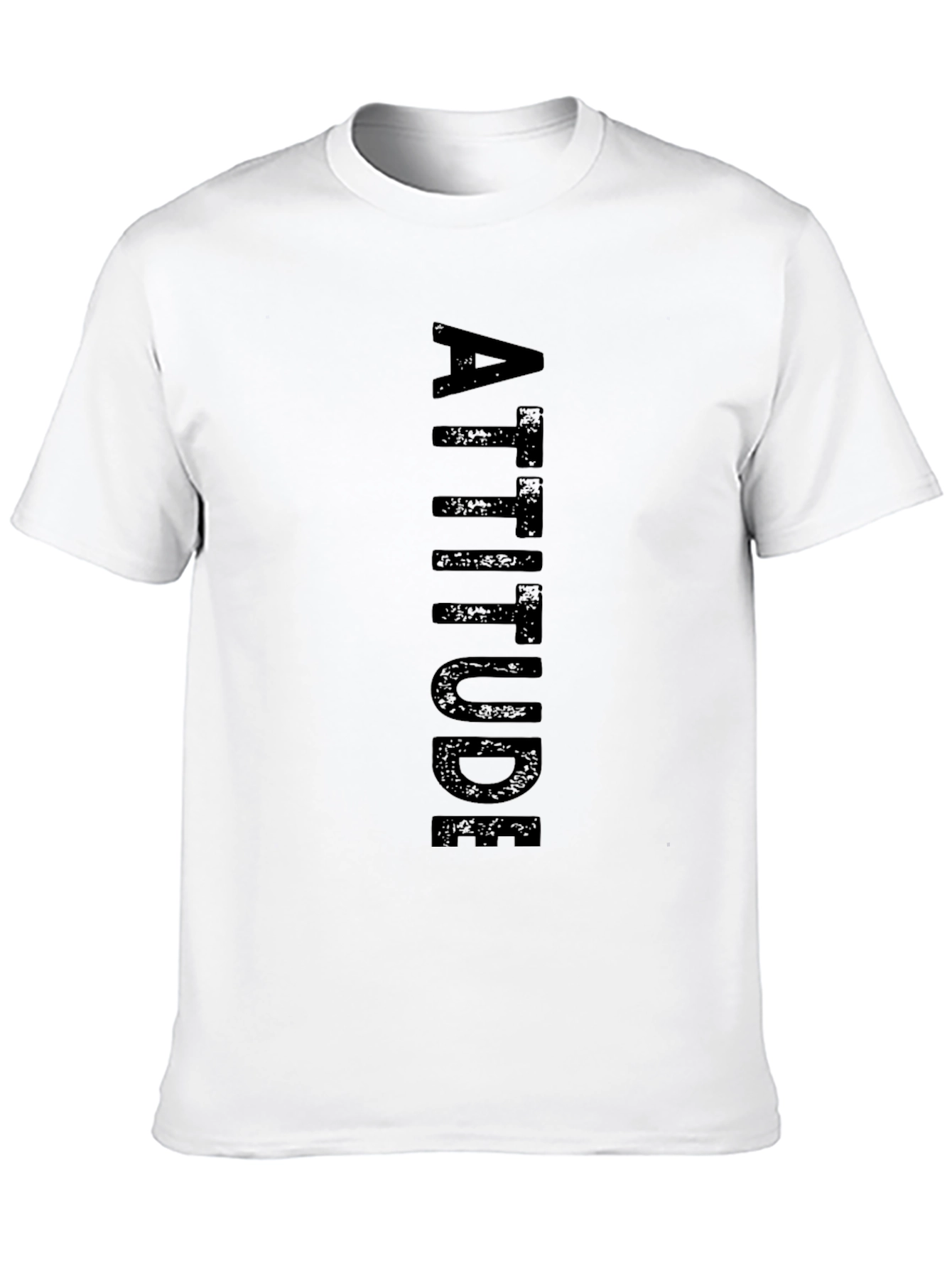 Attitude Black T-Shirt for Men
