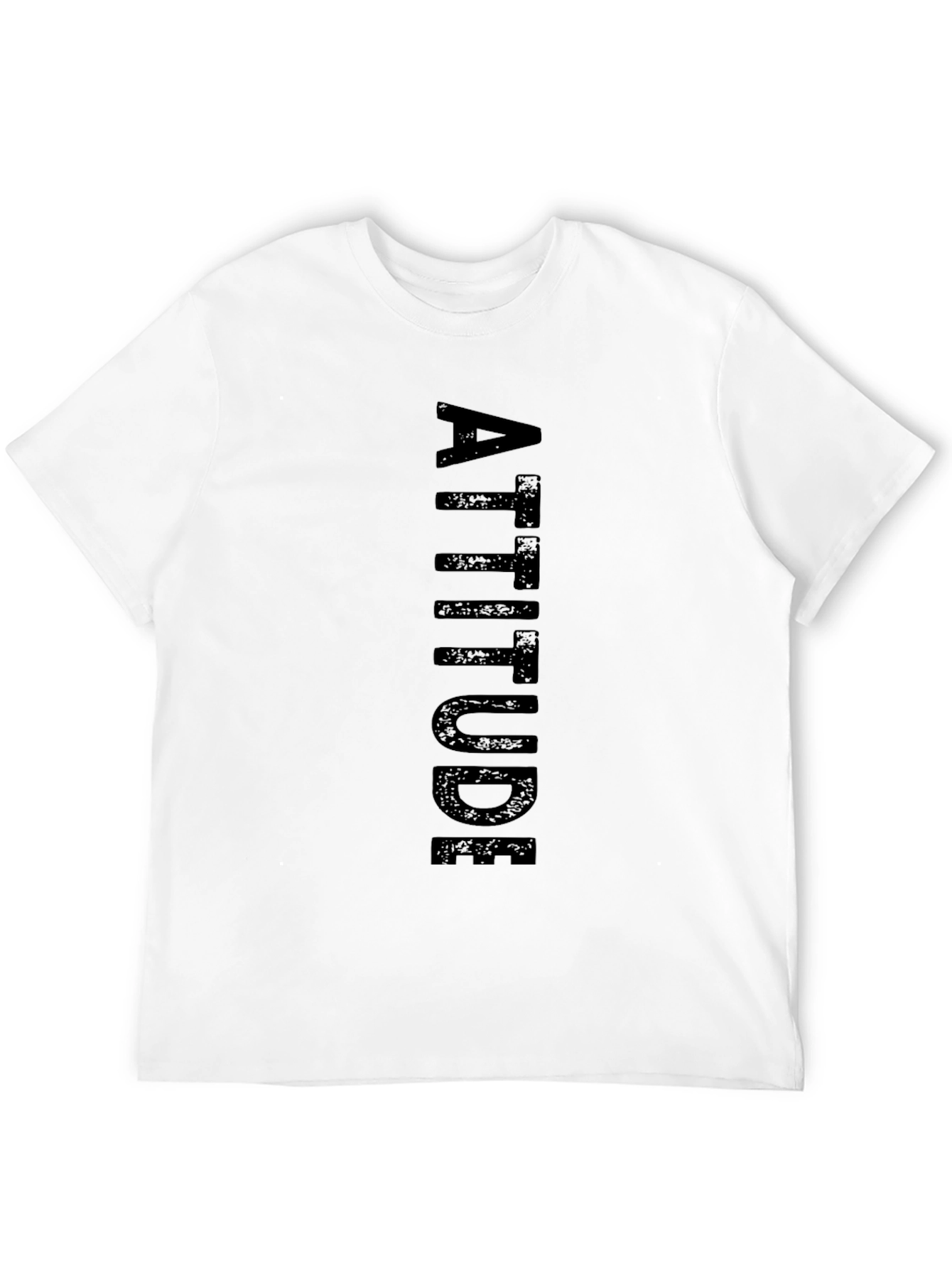 Attitude Black T-Shirt for Men