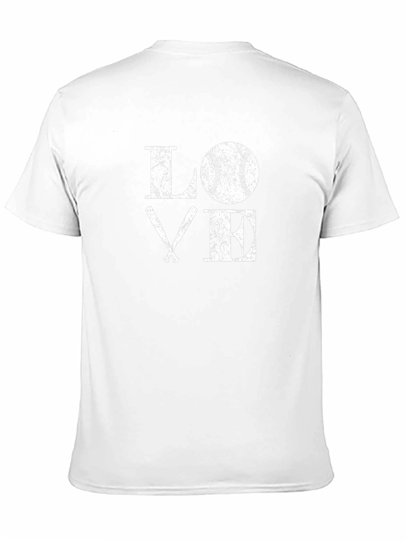 Baseball LOVE Graphic Tee - Black Cotton T-Shirt