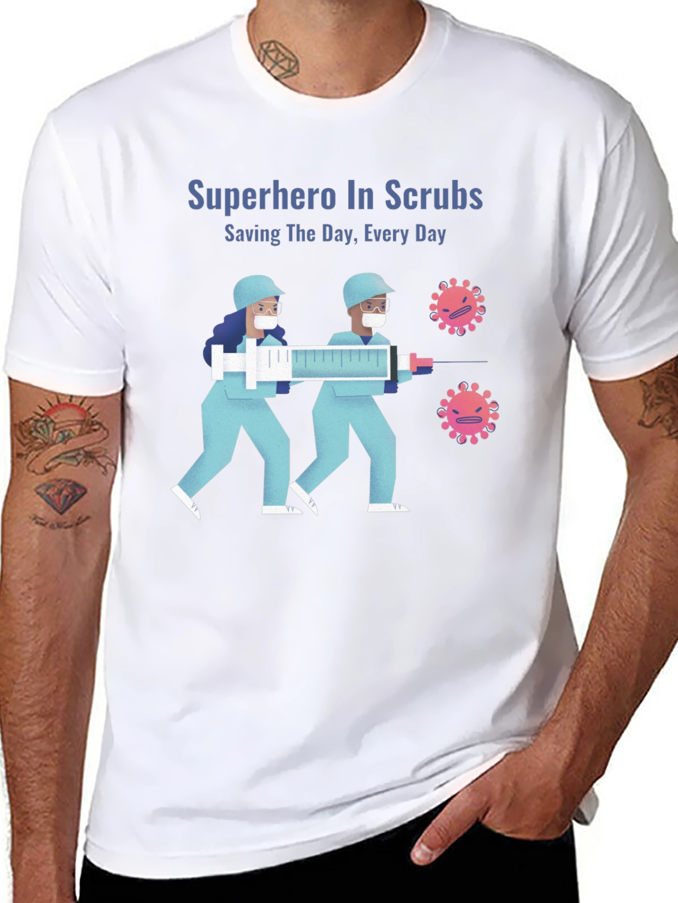Superhero In Scrubs T-Shirt