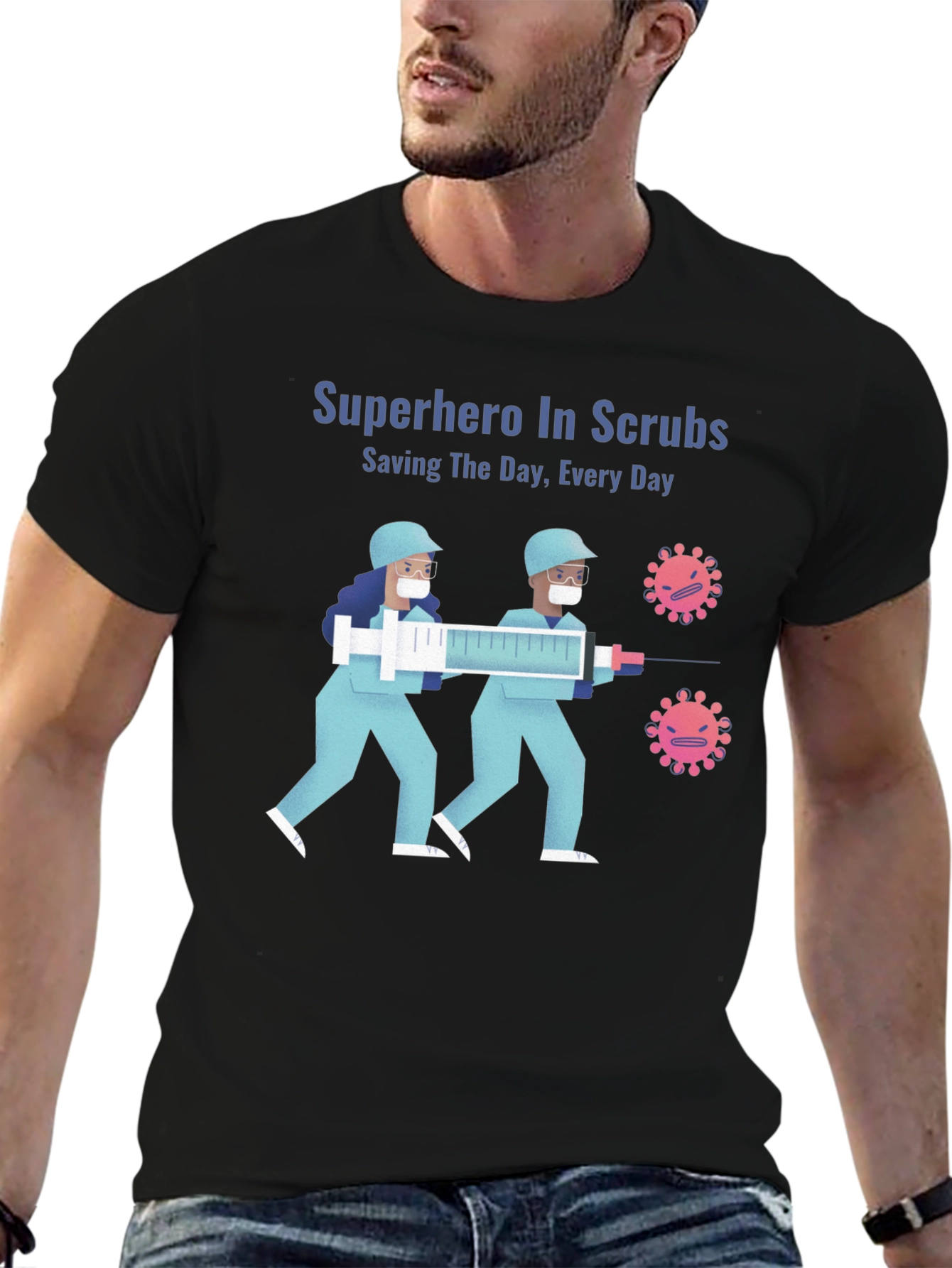 Superhero In Scrubs T-Shirt