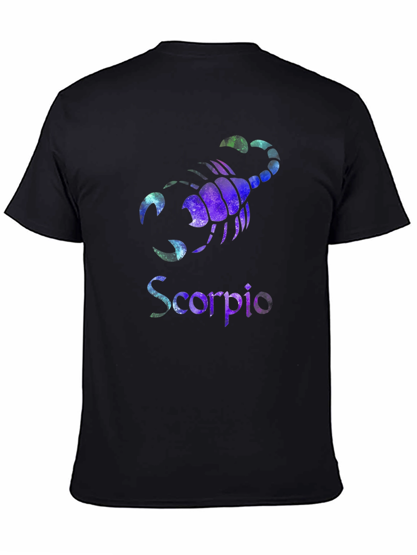Scorpio Zodiac Galaxy Graphic Black T-Shirt