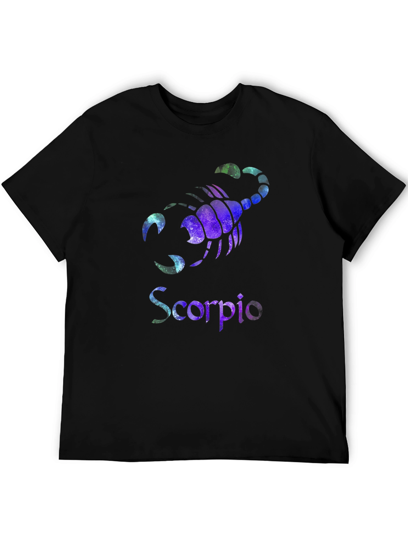 Scorpio Zodiac Galaxy Graphic Black T-Shirt