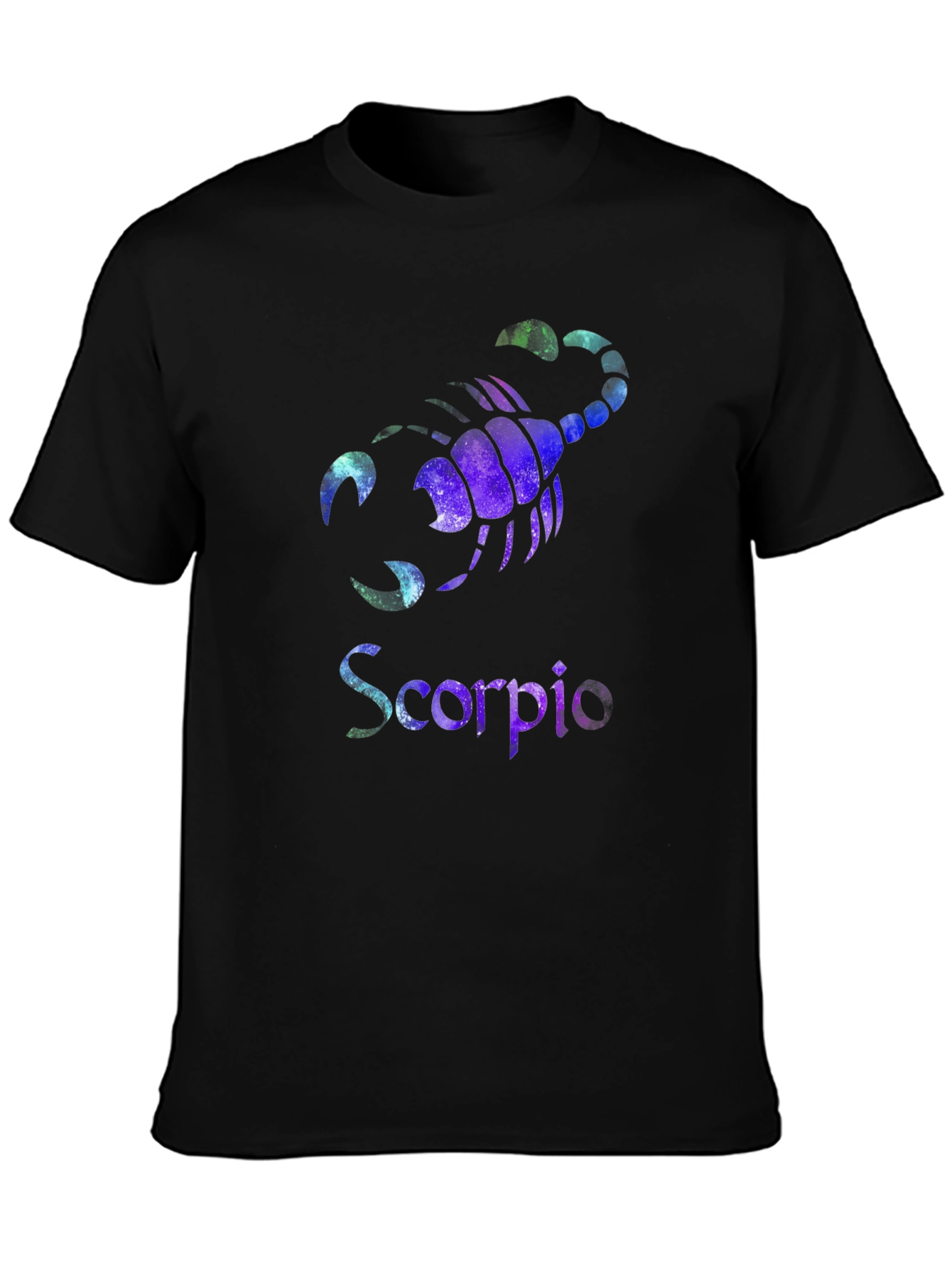 Scorpio Zodiac Galaxy Graphic Black T-Shirt