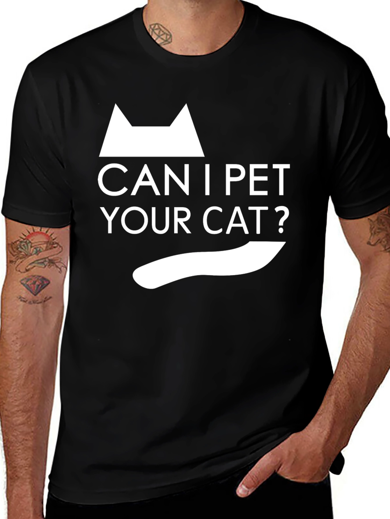 Can I Pet Your Cat? Graphic T-Shirt