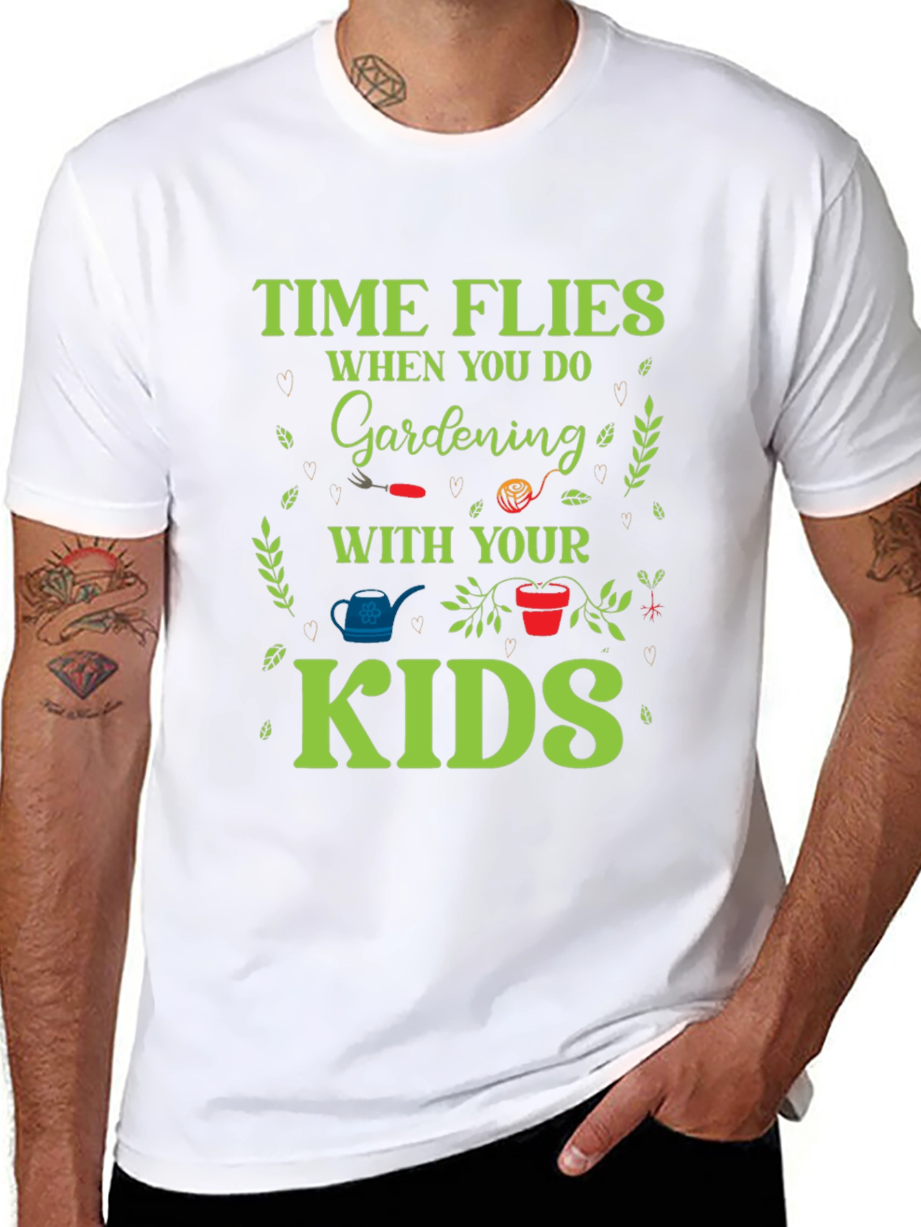 Time Flies Gardening T-Shirt - Garden With Your Kids!