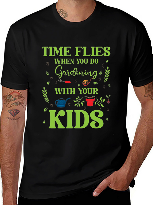 Time Flies Gardening T-Shirt - Garden With Your Kids!