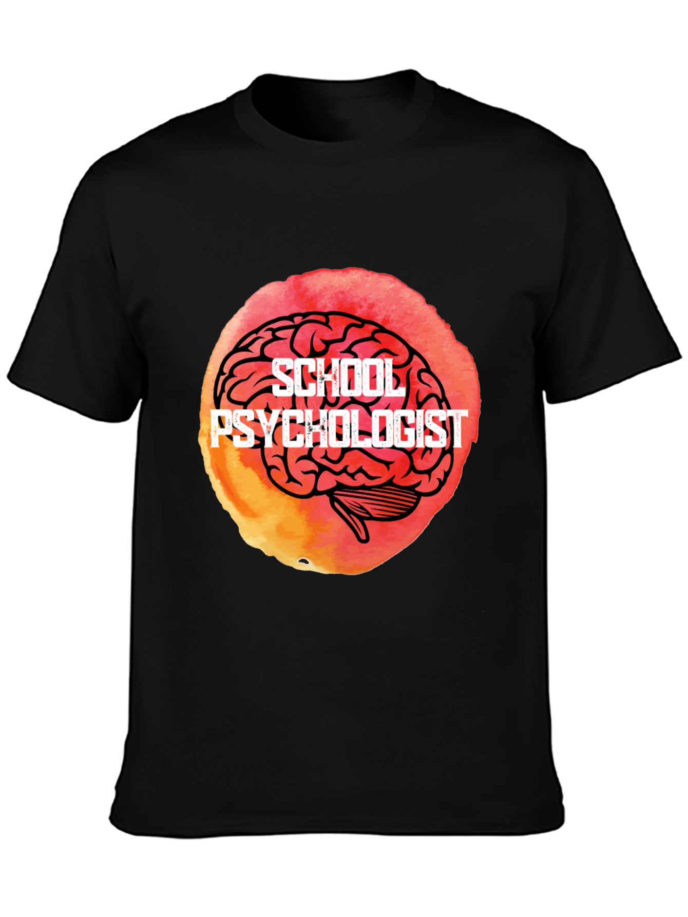 School Psychologist Brain Graphic Tee - Unique Gift Idea