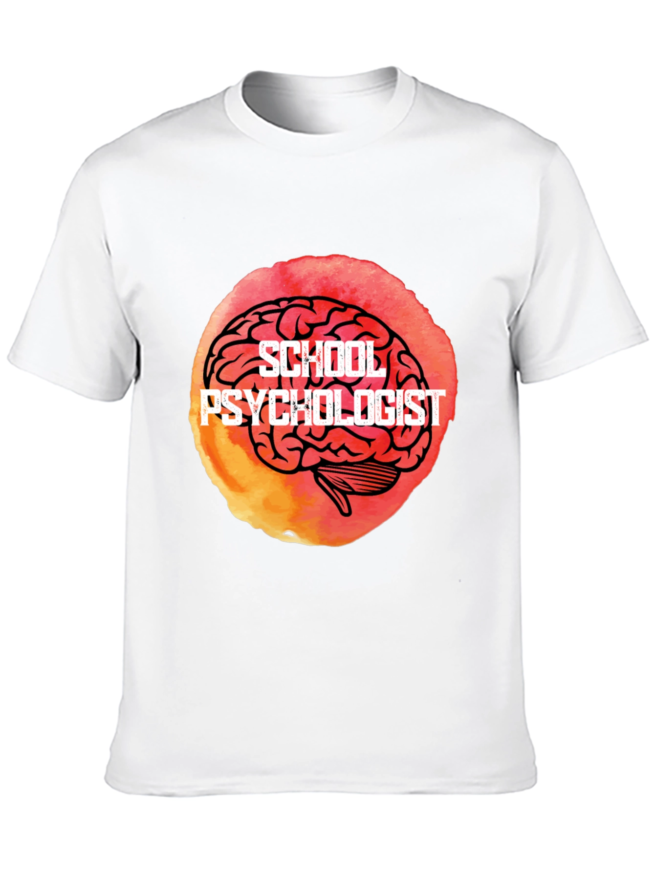 School Psychologist Brain Graphic Tee - Unique Gift Idea