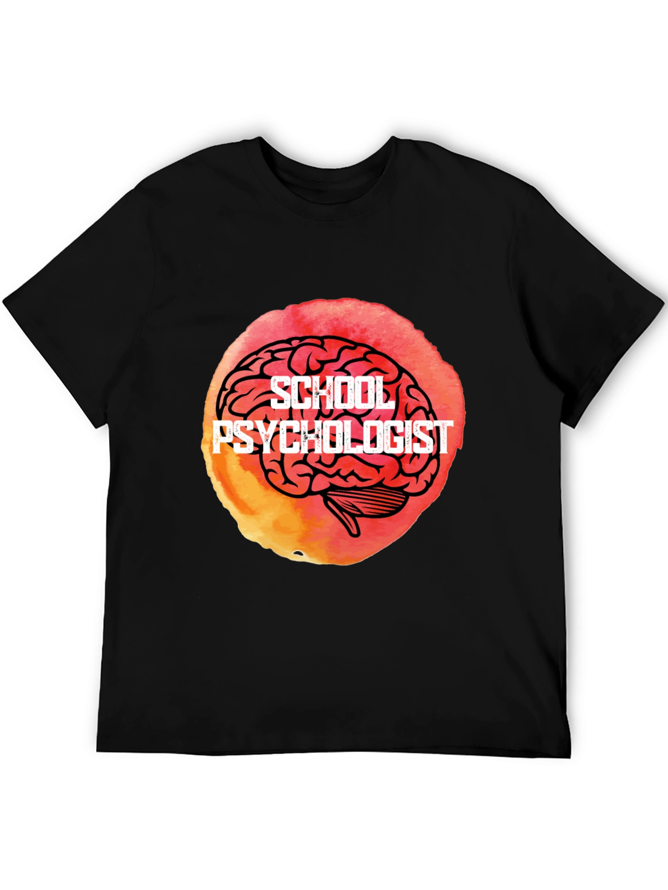 School Psychologist Brain Graphic Tee - Unique Gift Idea