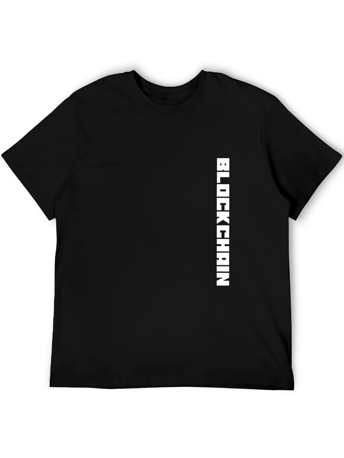 Black Blockchain T-Shirt: Modern Crypto Style