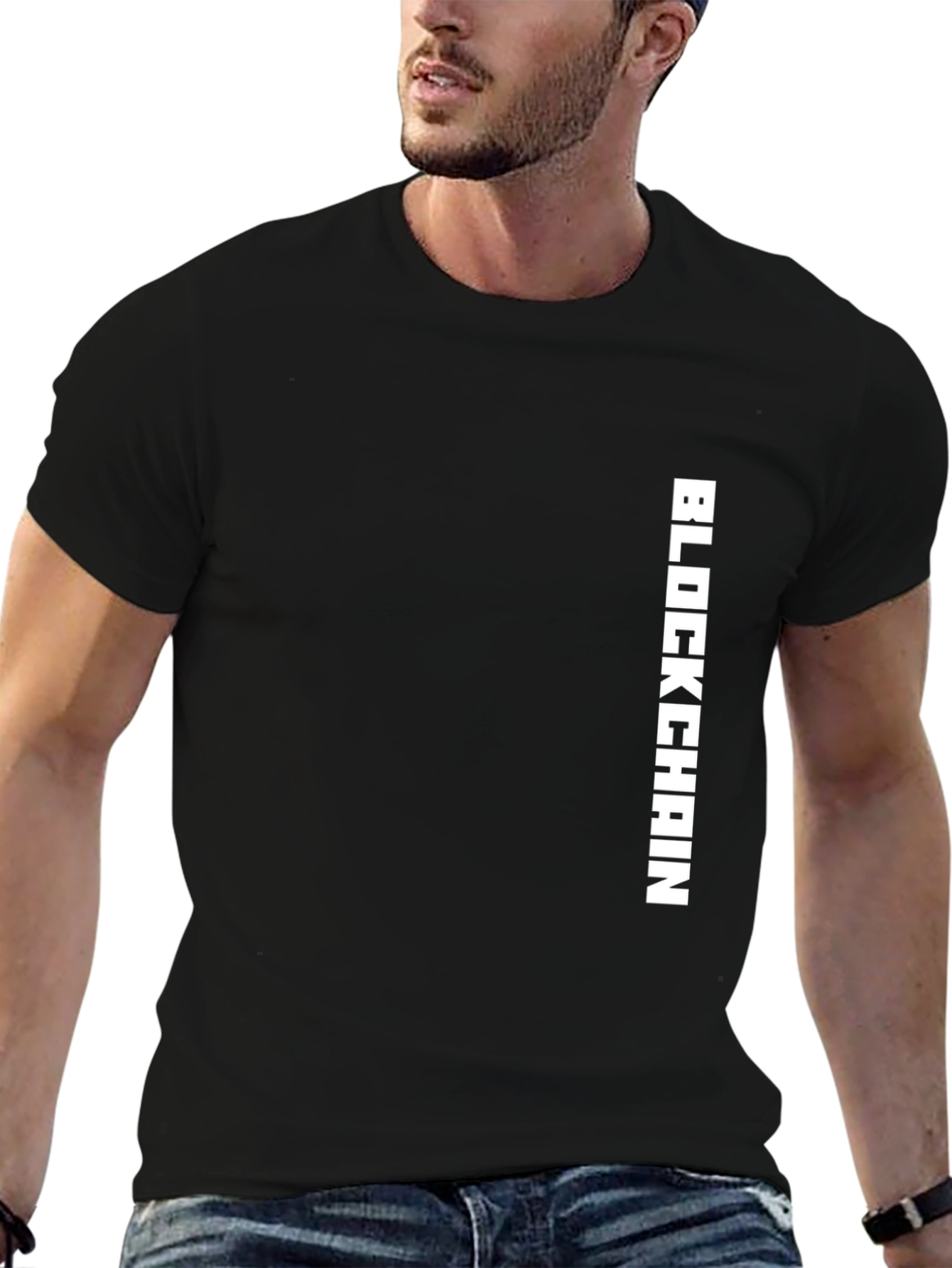 Black Blockchain T-Shirt: Modern Crypto Style