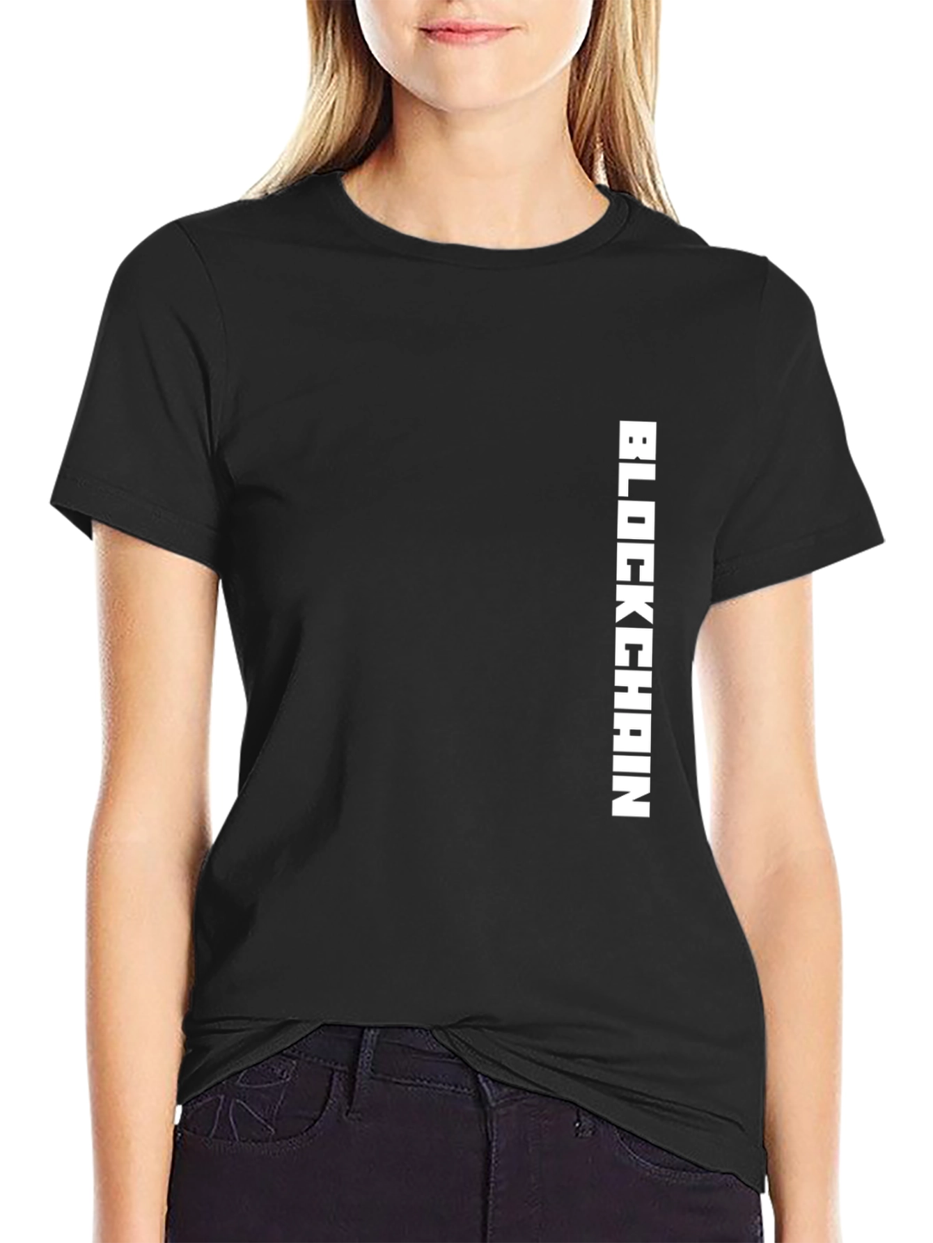 Black Blockchain T-Shirt: Modern Crypto Style