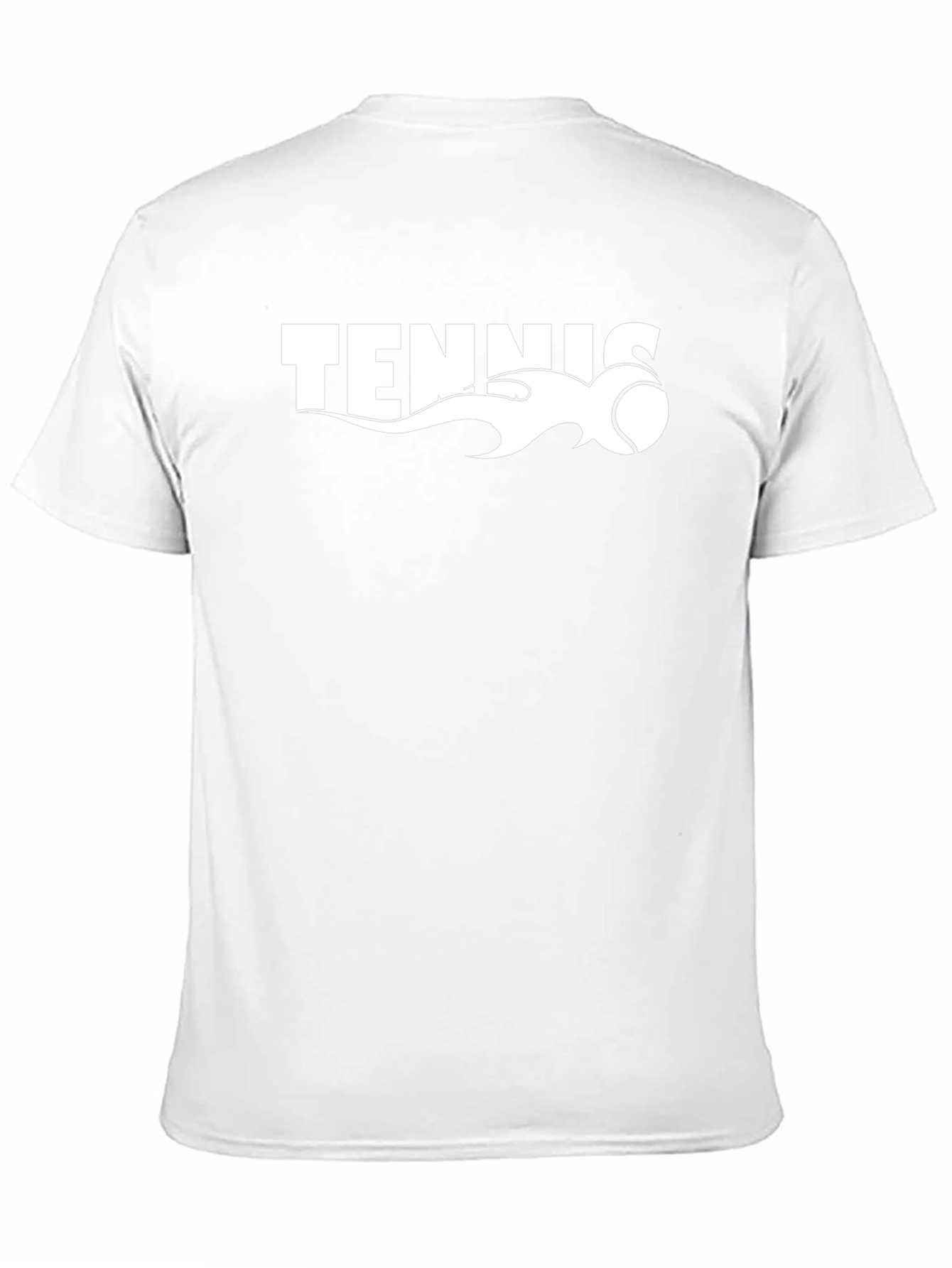 Tennis Flame Graphic Black T-Shirt