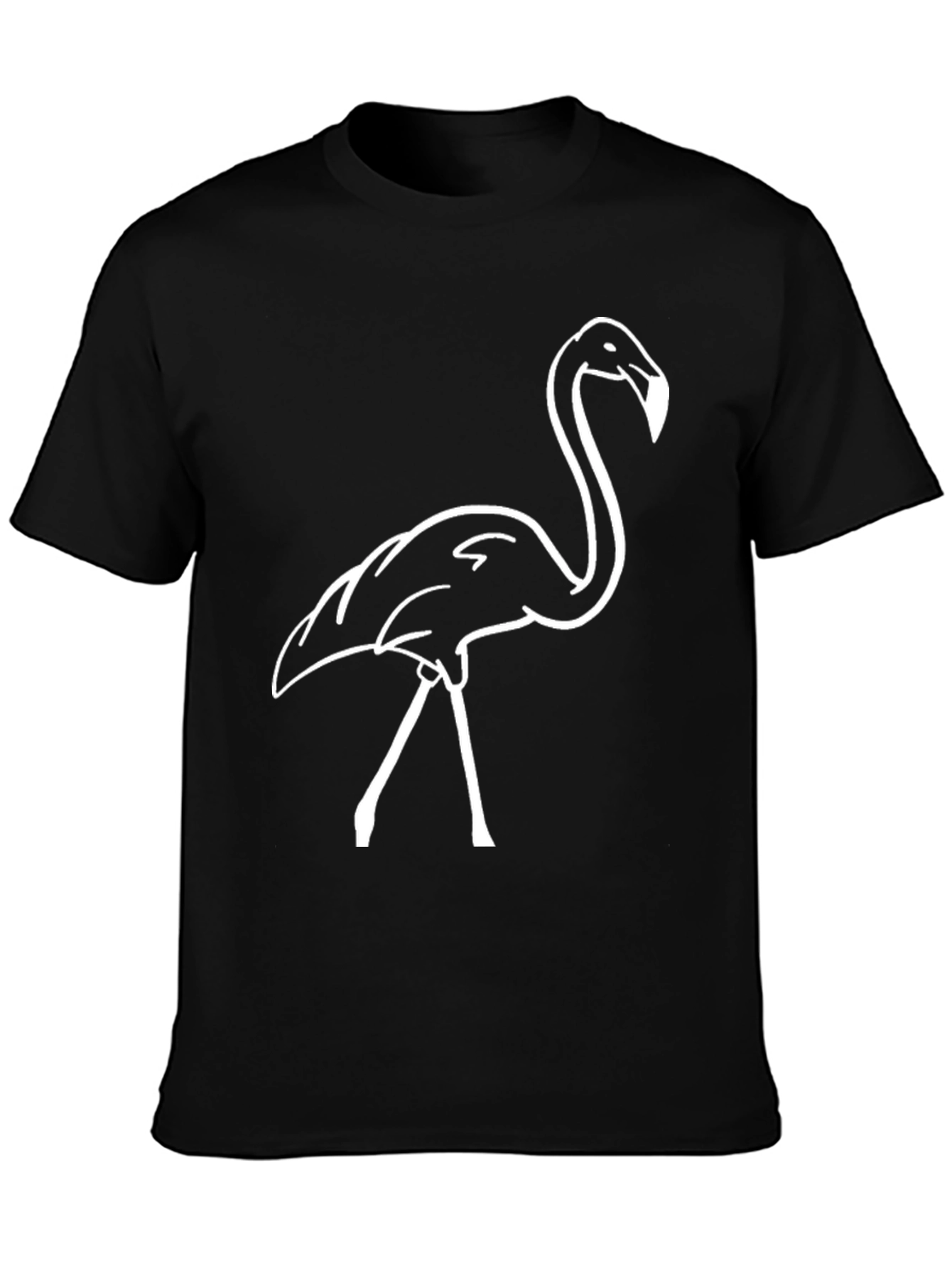Black Flamingo Graphic Tee - Modern Casual Style