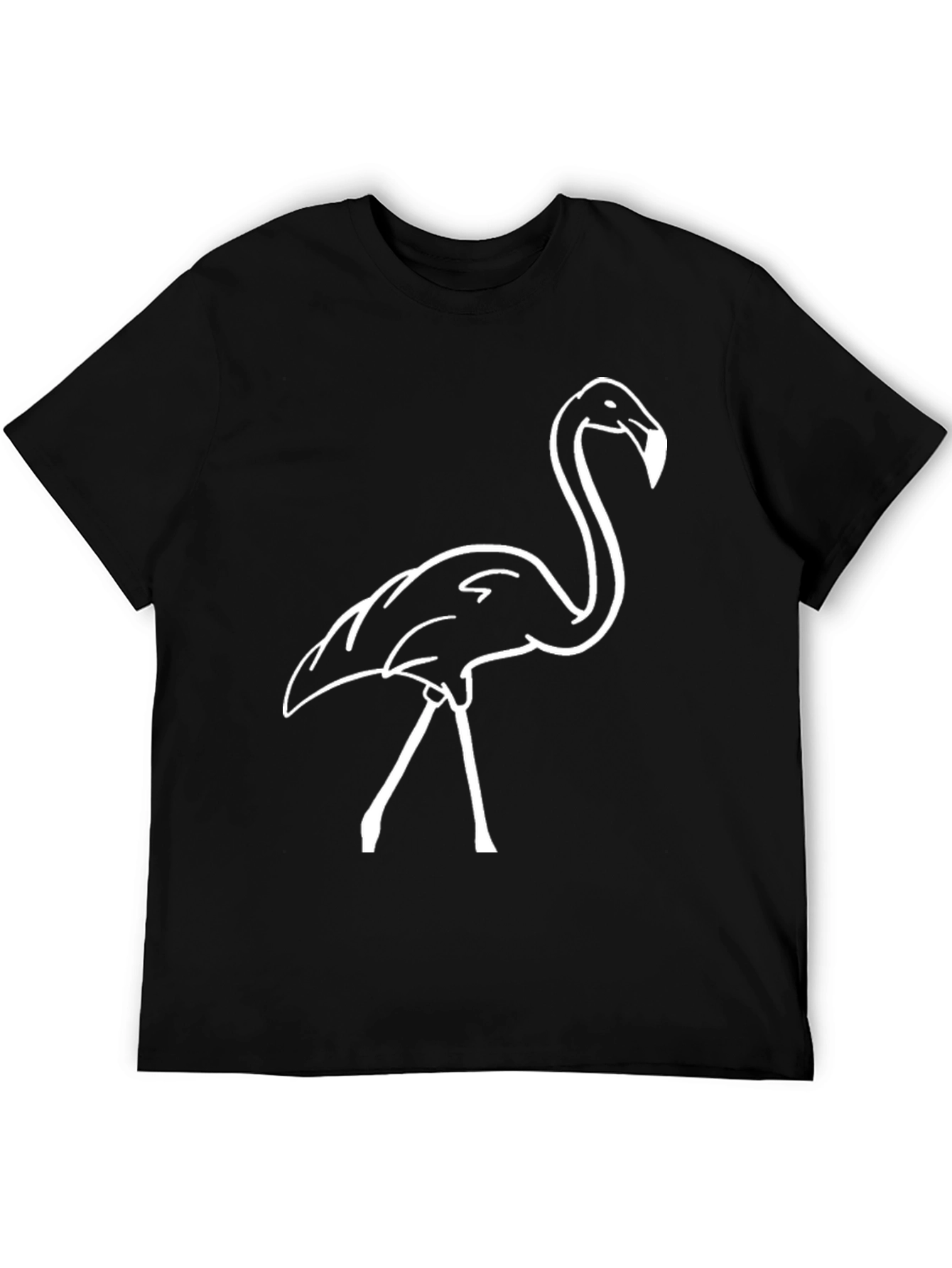Black Flamingo Graphic Tee - Modern Casual Style