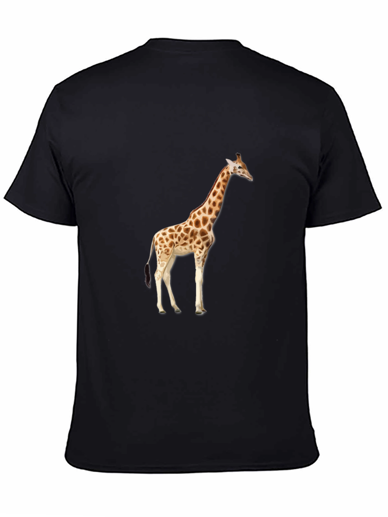 Giraffe Graphic Black T-Shirt