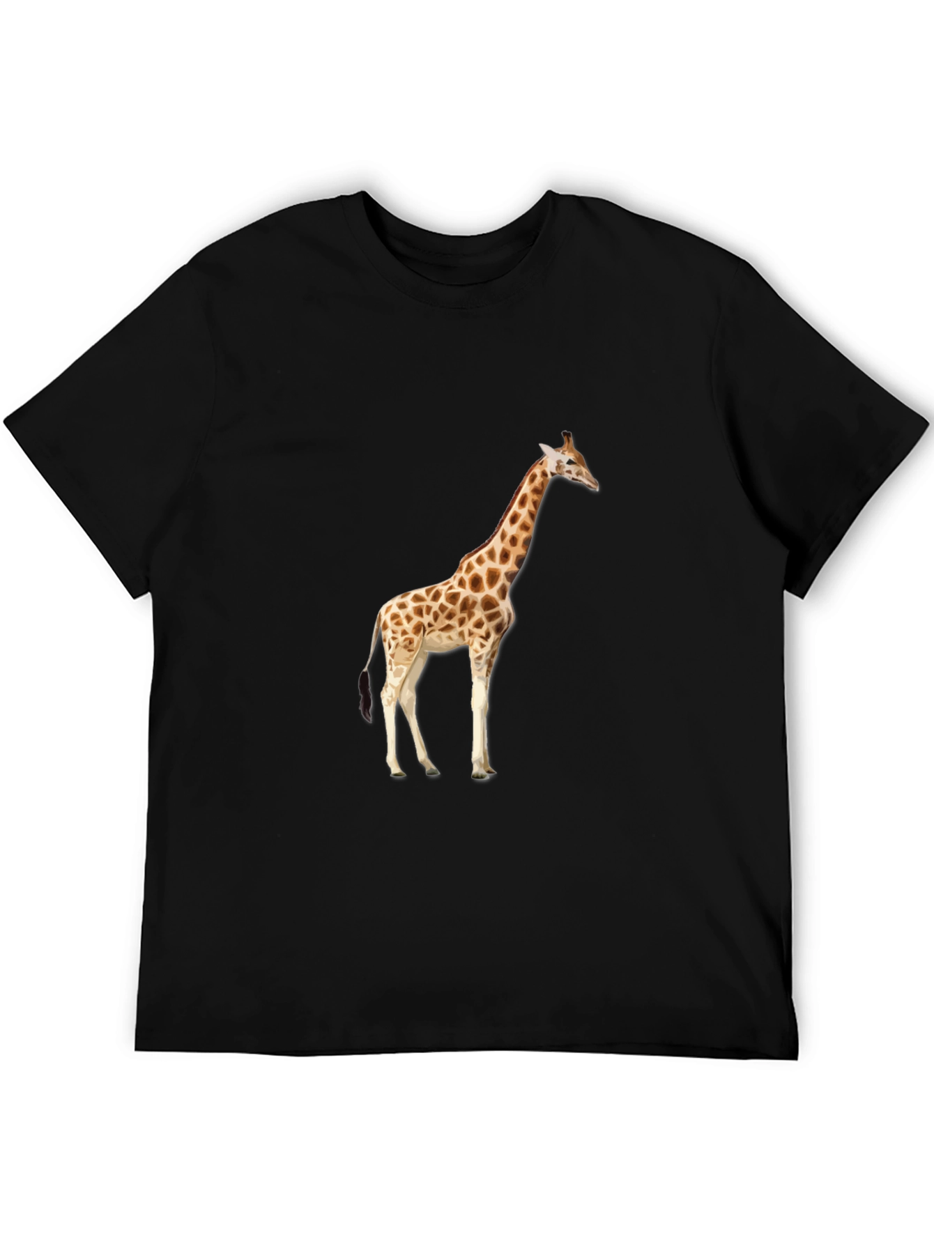 Giraffe Graphic Black T-Shirt