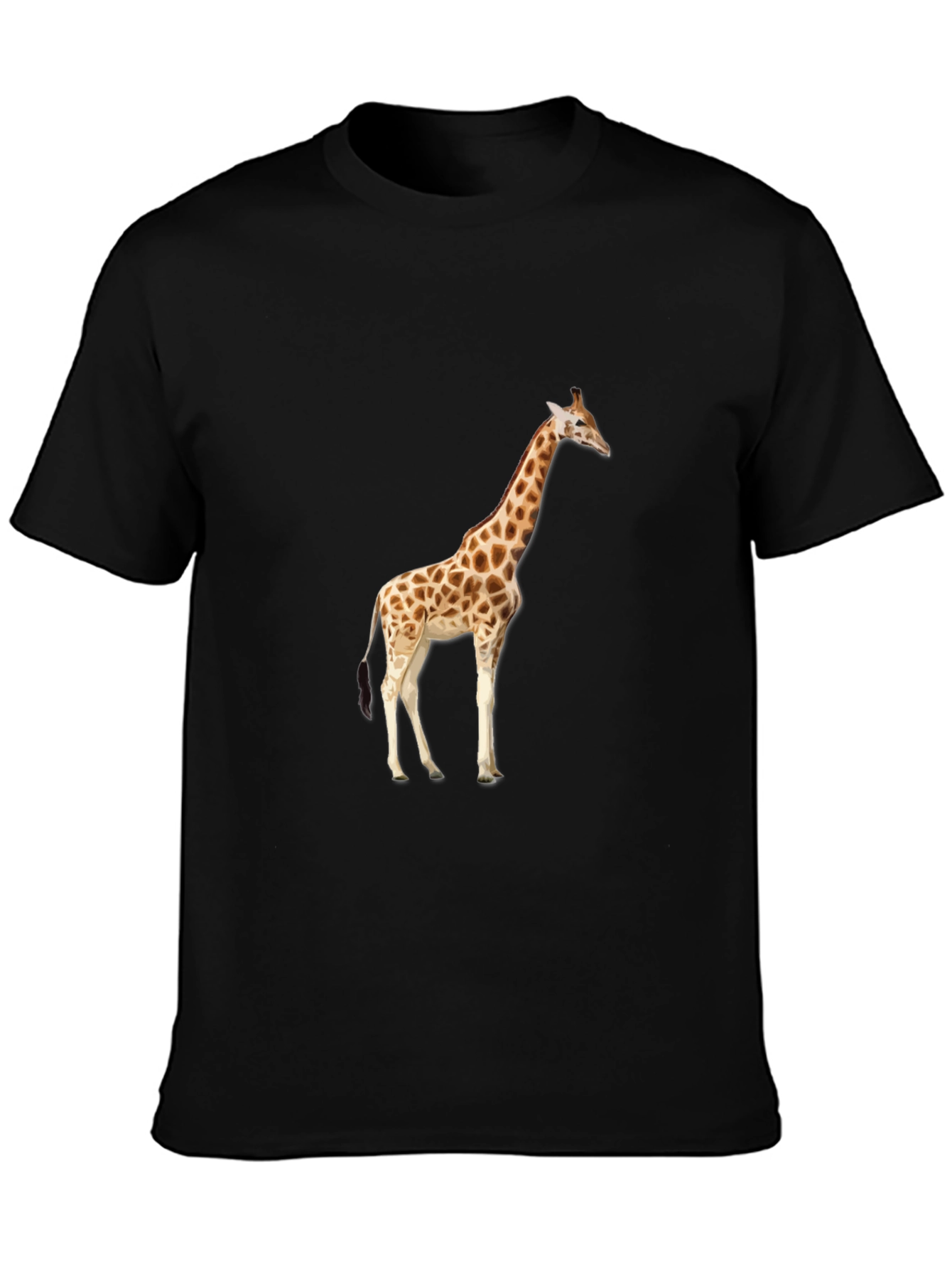 Giraffe Graphic Black T-Shirt