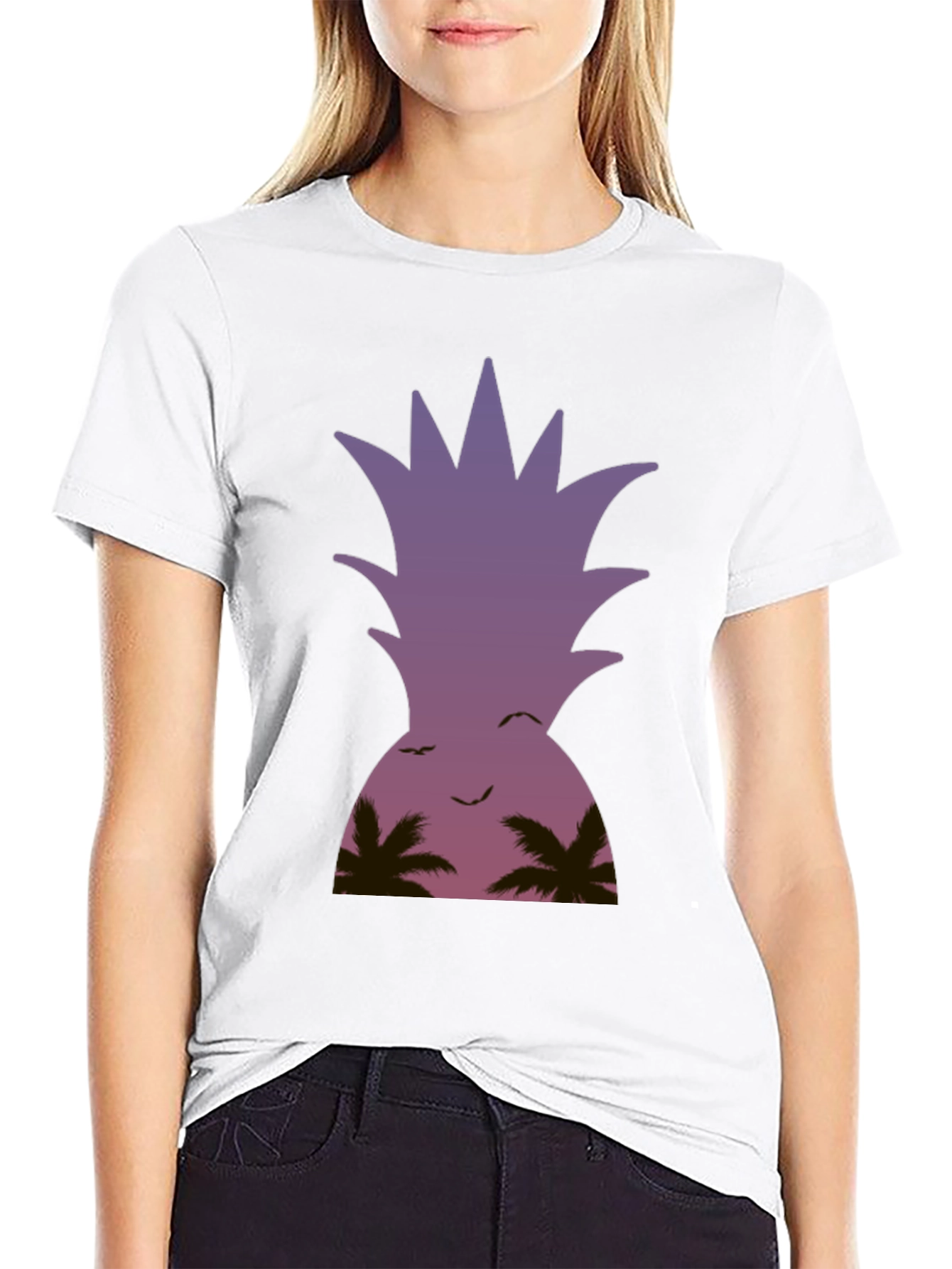 Tropical Pineapple Sunset T-Shirt