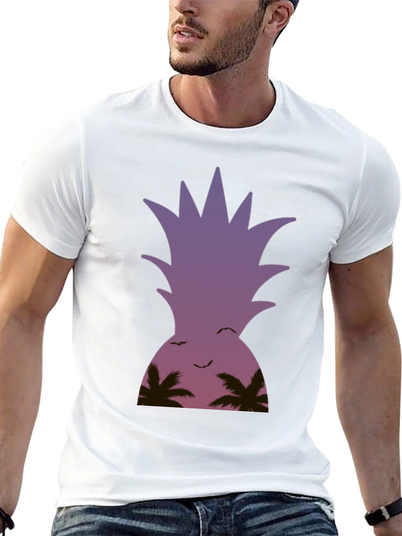 Tropical Pineapple Sunset T-Shirt