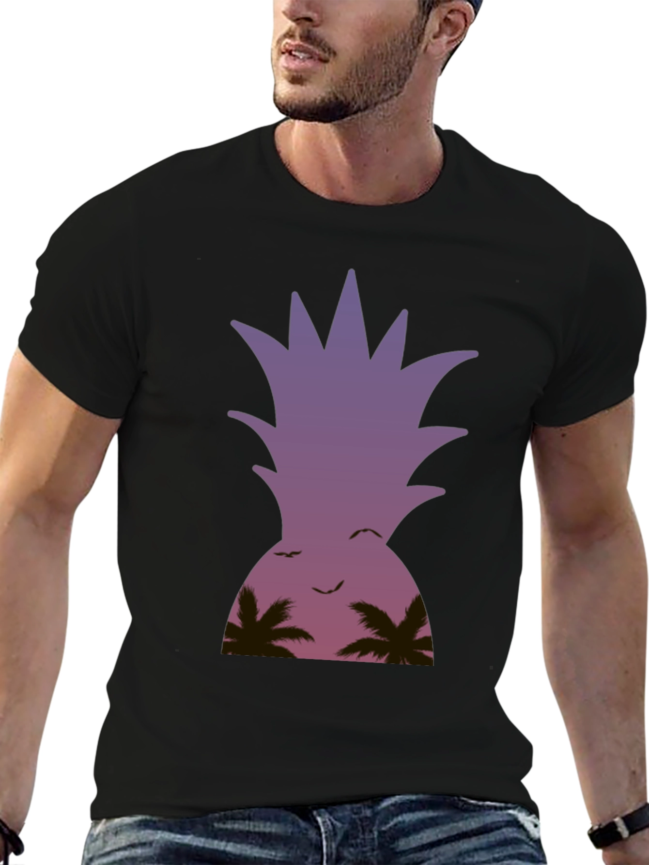 Tropical Pineapple Sunset T-Shirt