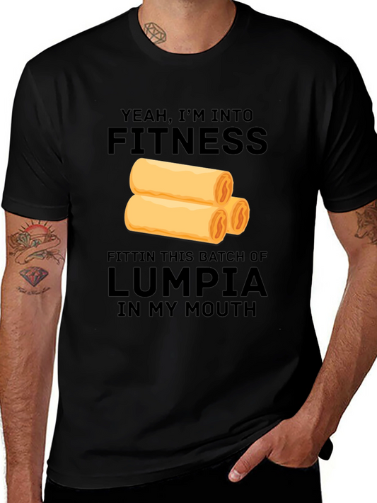 Fitness Lumpia T-Shirt Funny Foodie Tee