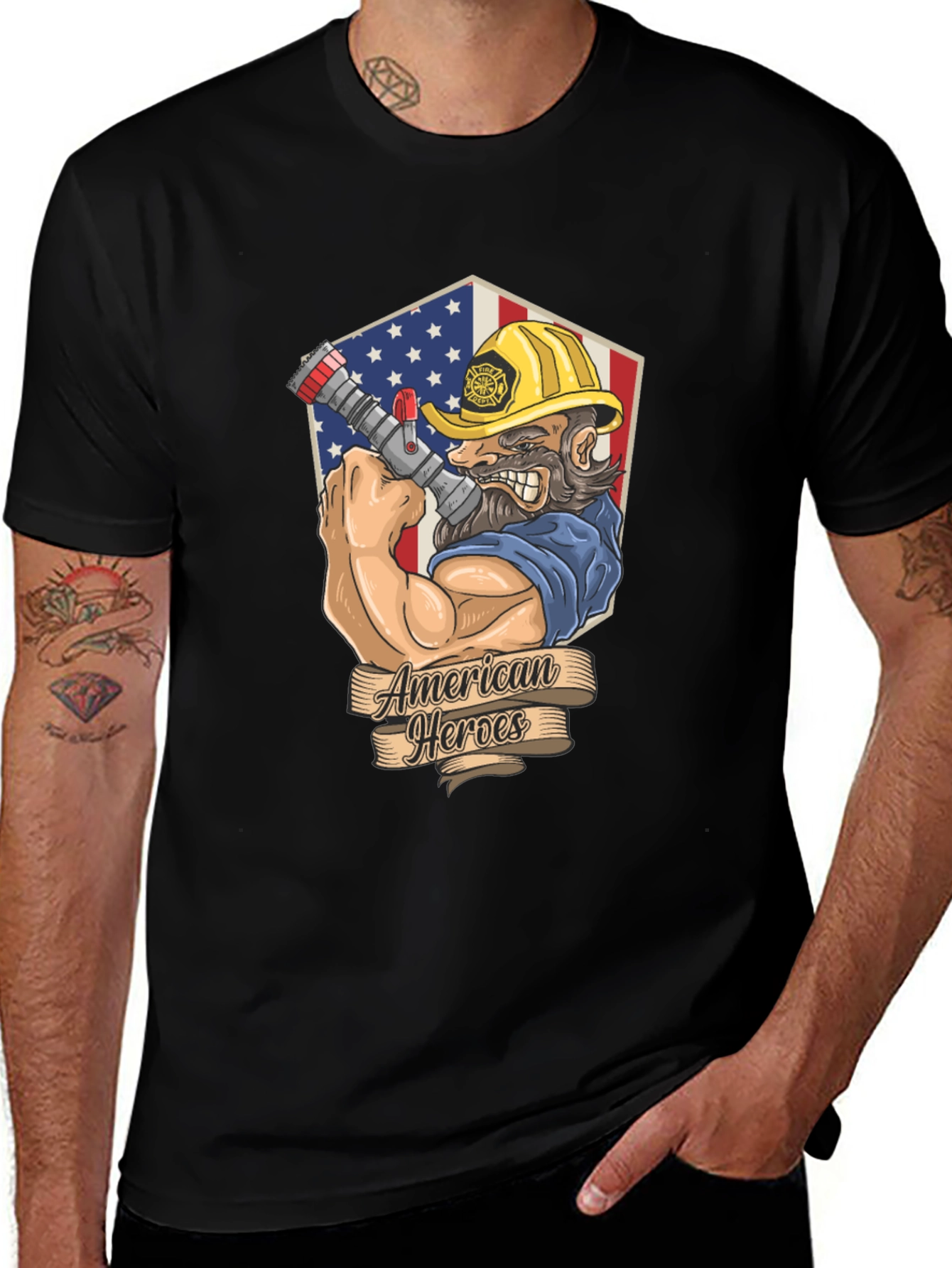 American Heroes Firefighter T-Shirt