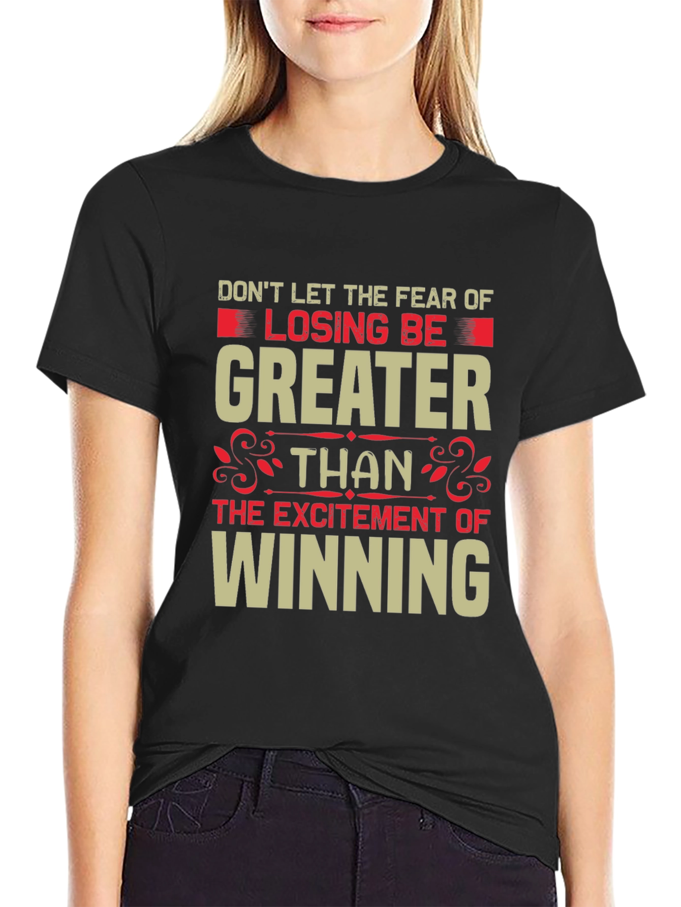 Motivational Graphic Tee: Losing vs. Winning