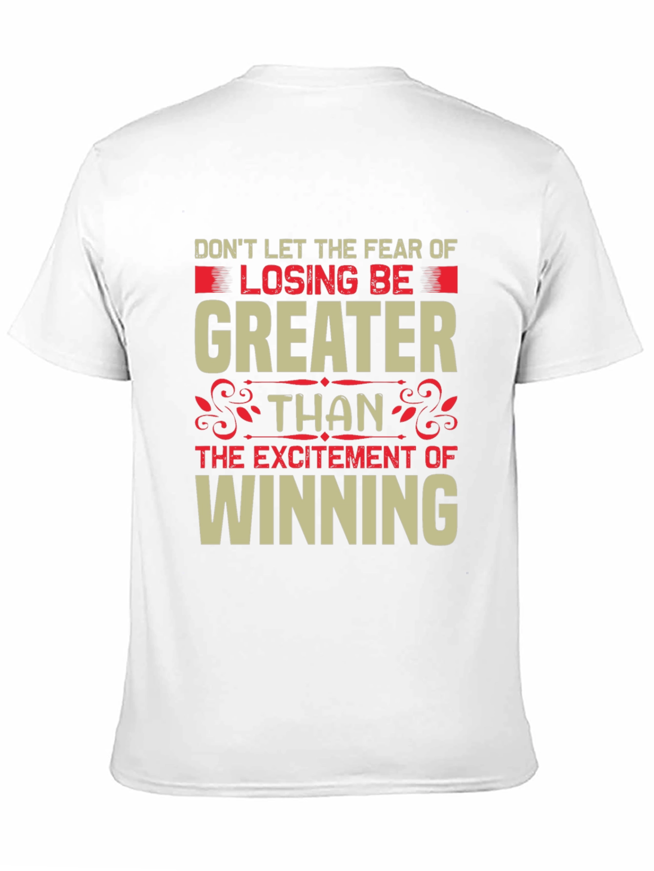 Motivational Graphic Tee: Losing vs. Winning