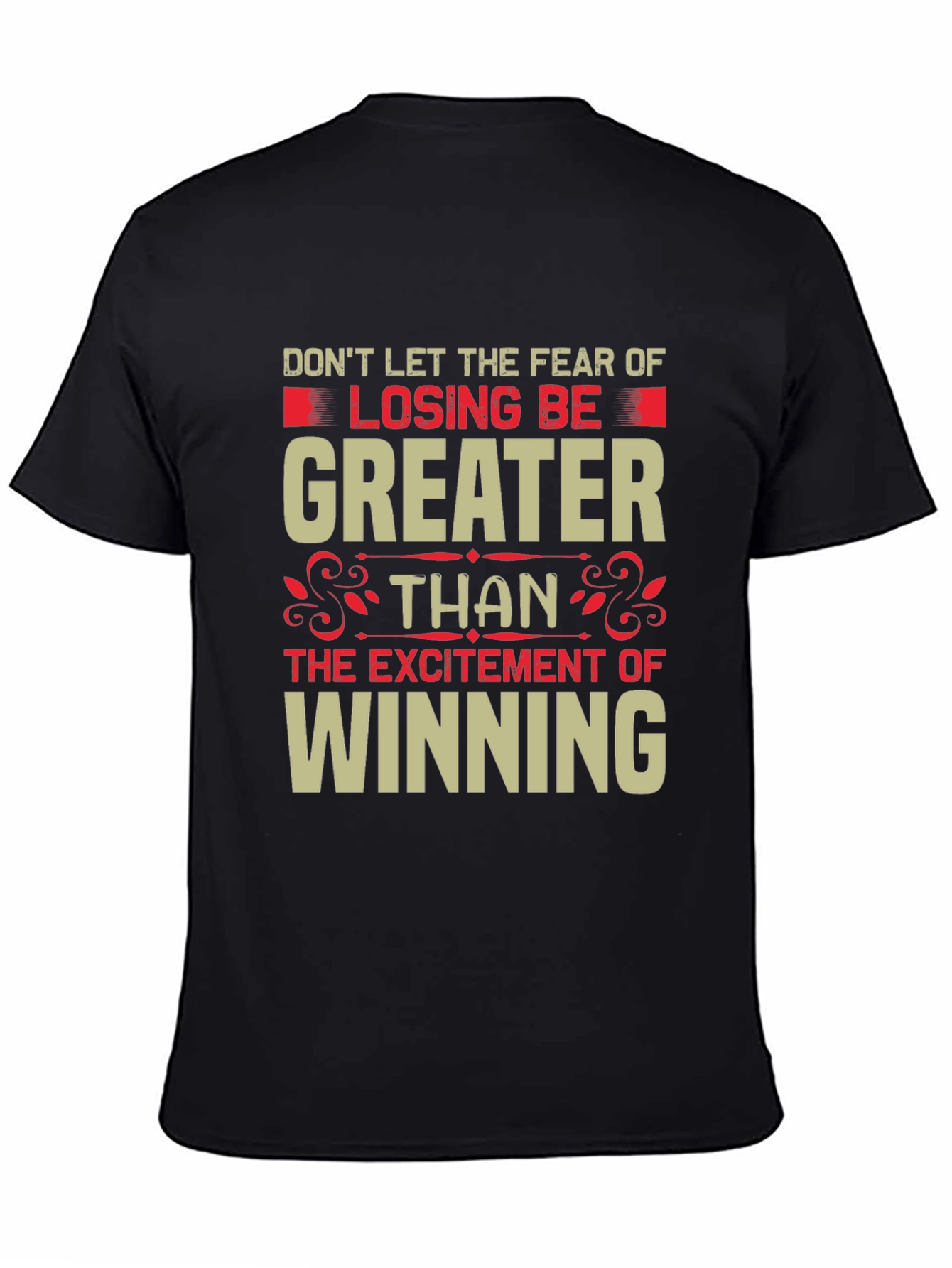 Motivational Graphic Tee: Losing vs. Winning