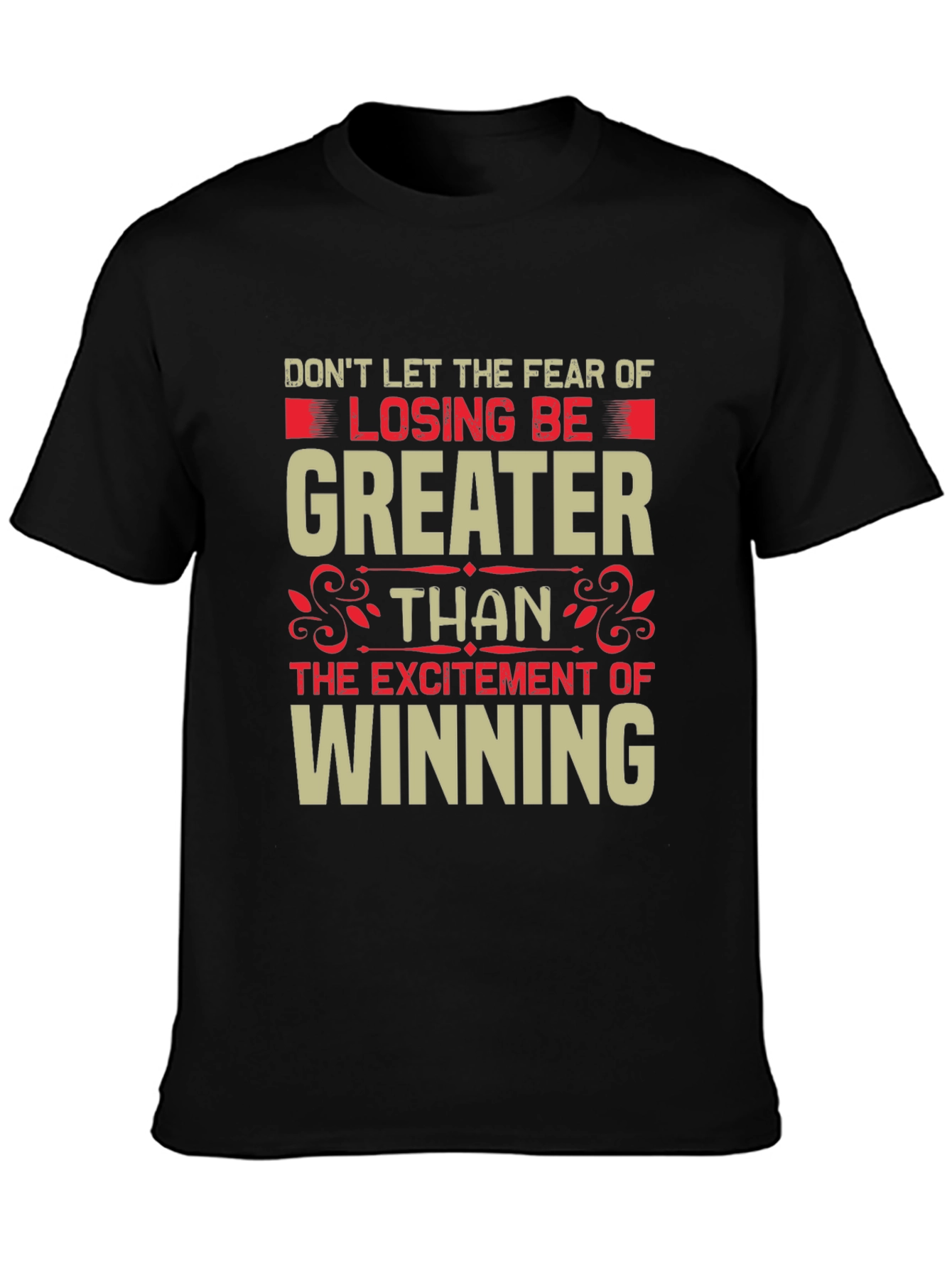 Motivational Graphic Tee: Losing vs. Winning