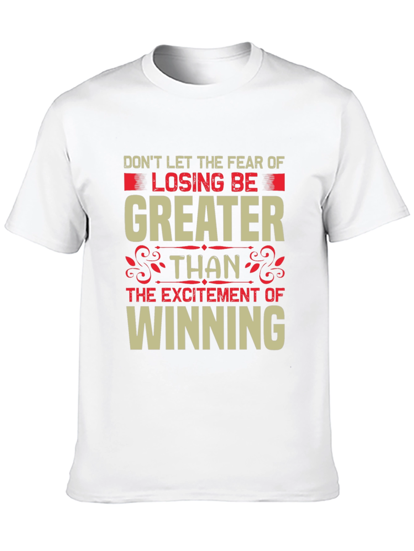 Motivational Graphic Tee: Losing vs. Winning